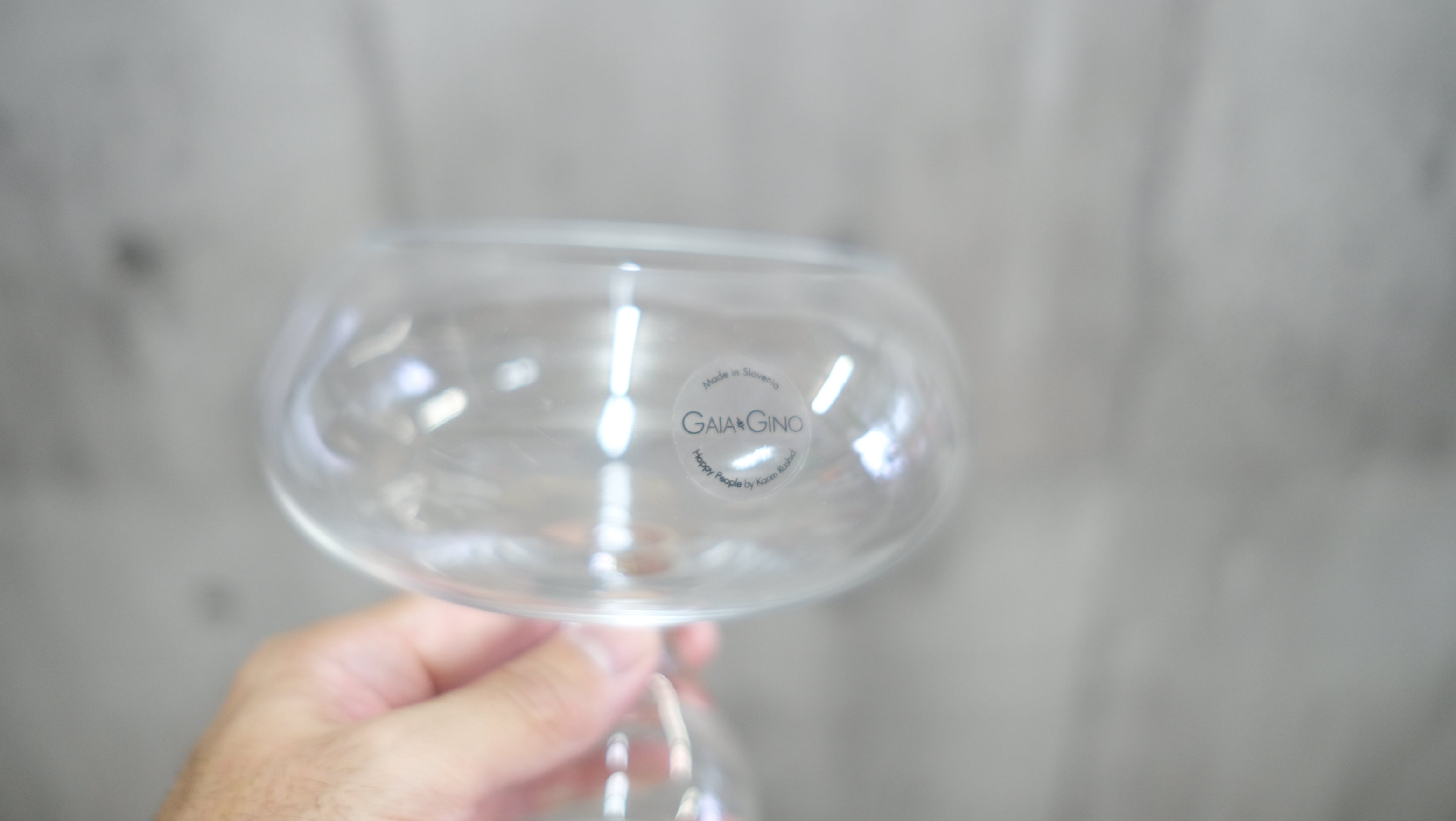 【廃盤・未使用】Karim Rashid《GAIA&GINO》リバーシブルグラス|上下両用・アートのような造形