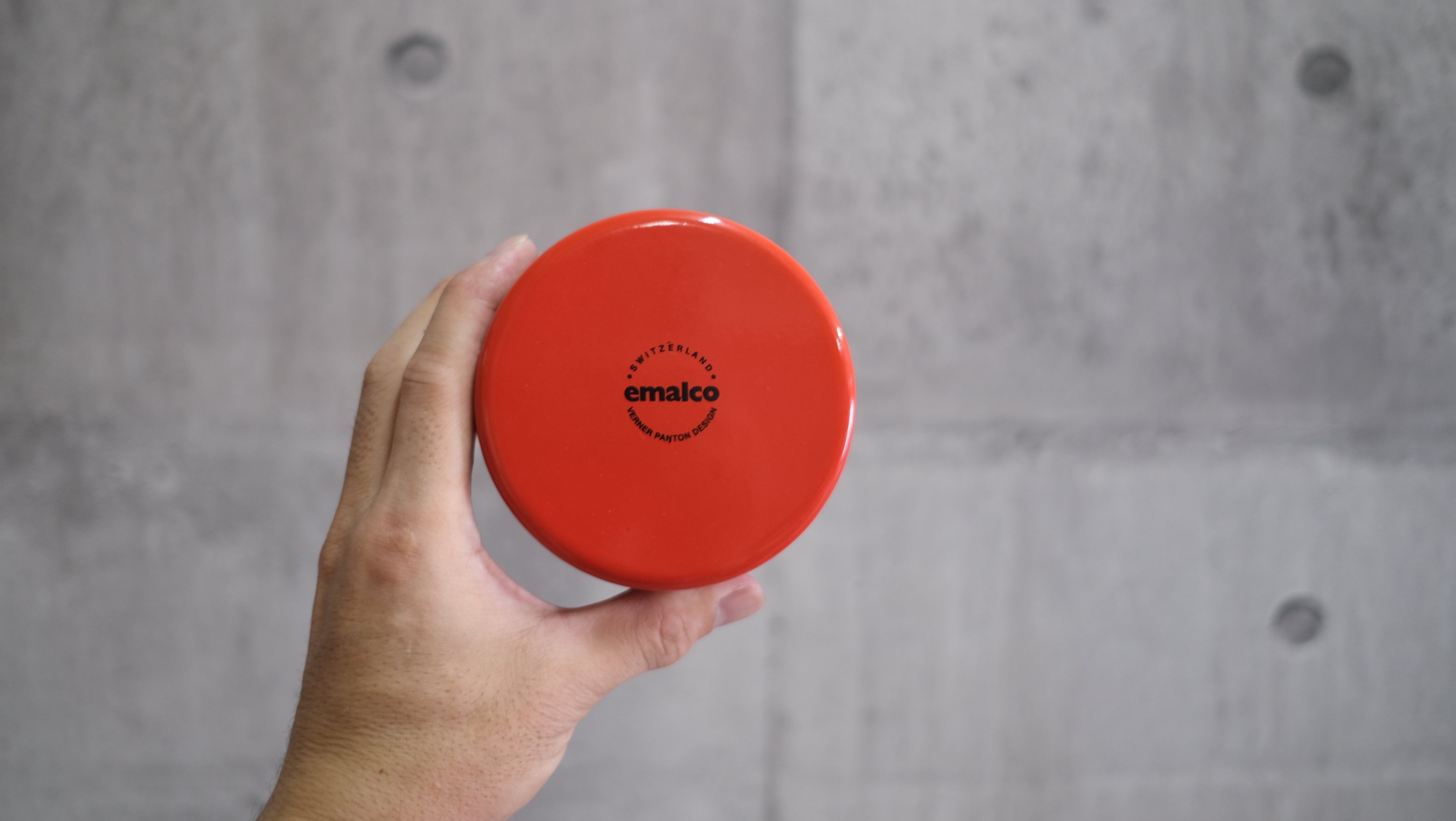 【希少・未使用品】ヴェルナー・パントン 灰皿 EMALCO製|1960年代 琺瑯アッシュトレイ Verner Panton Ashtray