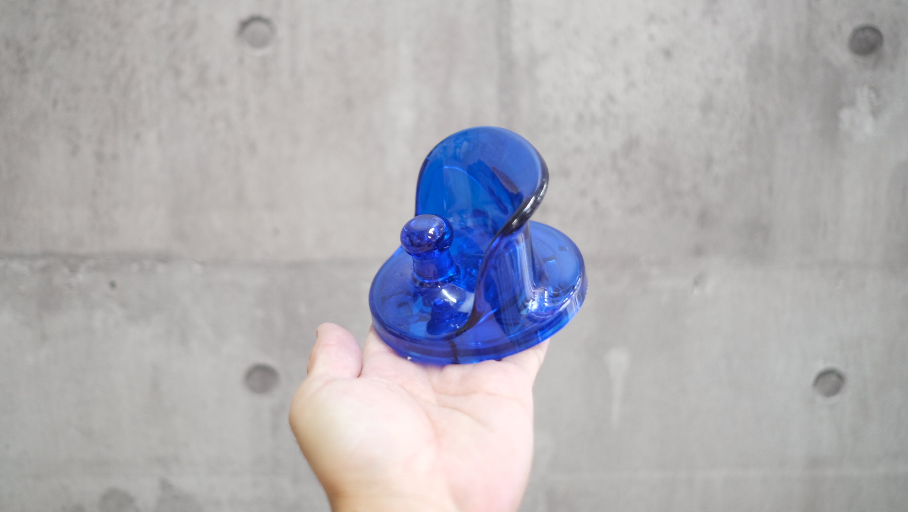 【未使用】Kartell ウォールフック クリアブルー|カルテル デザインフック コバルト透明色