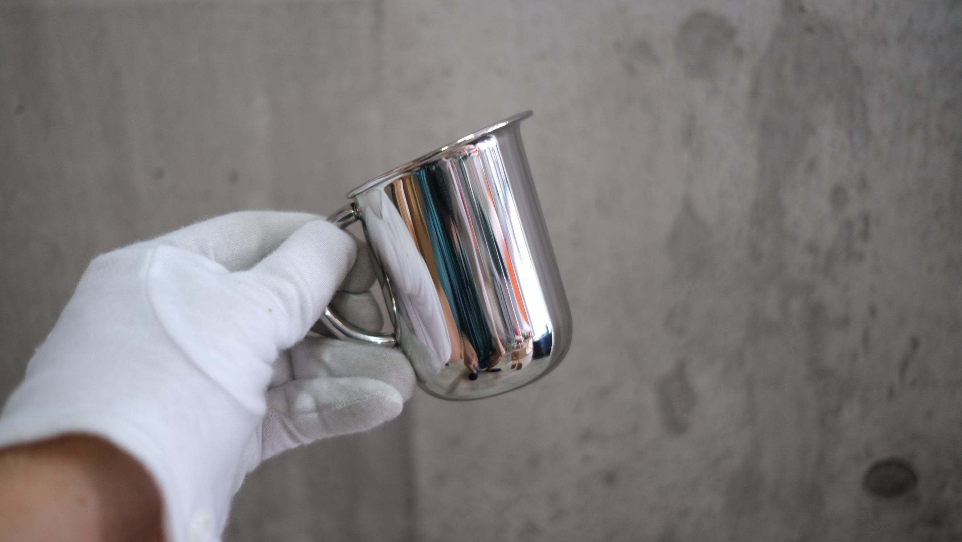 【未使用・箱付き】OFFICINA ALESSI × マリアンヌ・ブラント|バウハウス クリーマー 150ml 90042/CR