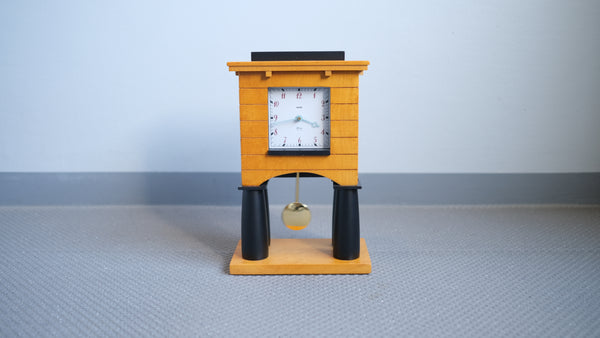 ［ヒビ有り］マイケル・グレイブス Michael Graves 置き時計 Mantel Clock マントルクロック 希少 レア 名作 振り子時計