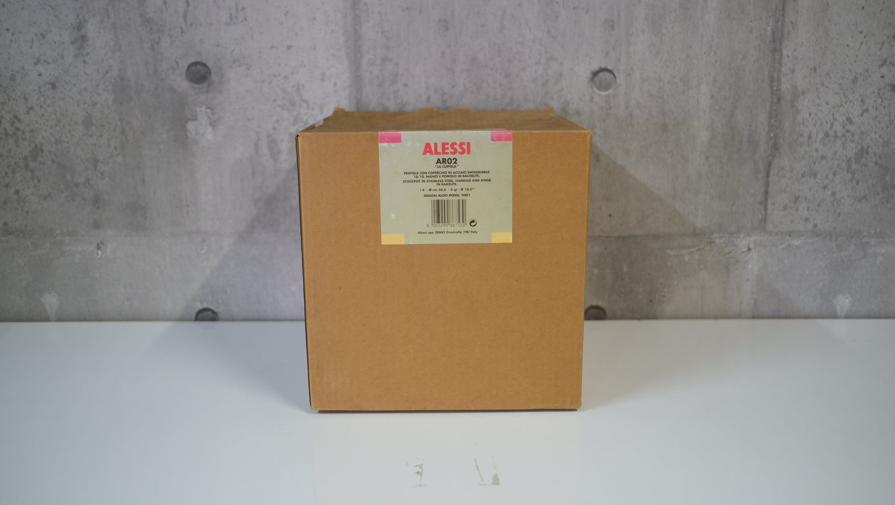 【デットストック】アルド・ロッシ ALESSI アレッシィ AR02 両手鍋 Aldo Rossi La cupola stockpot Itary