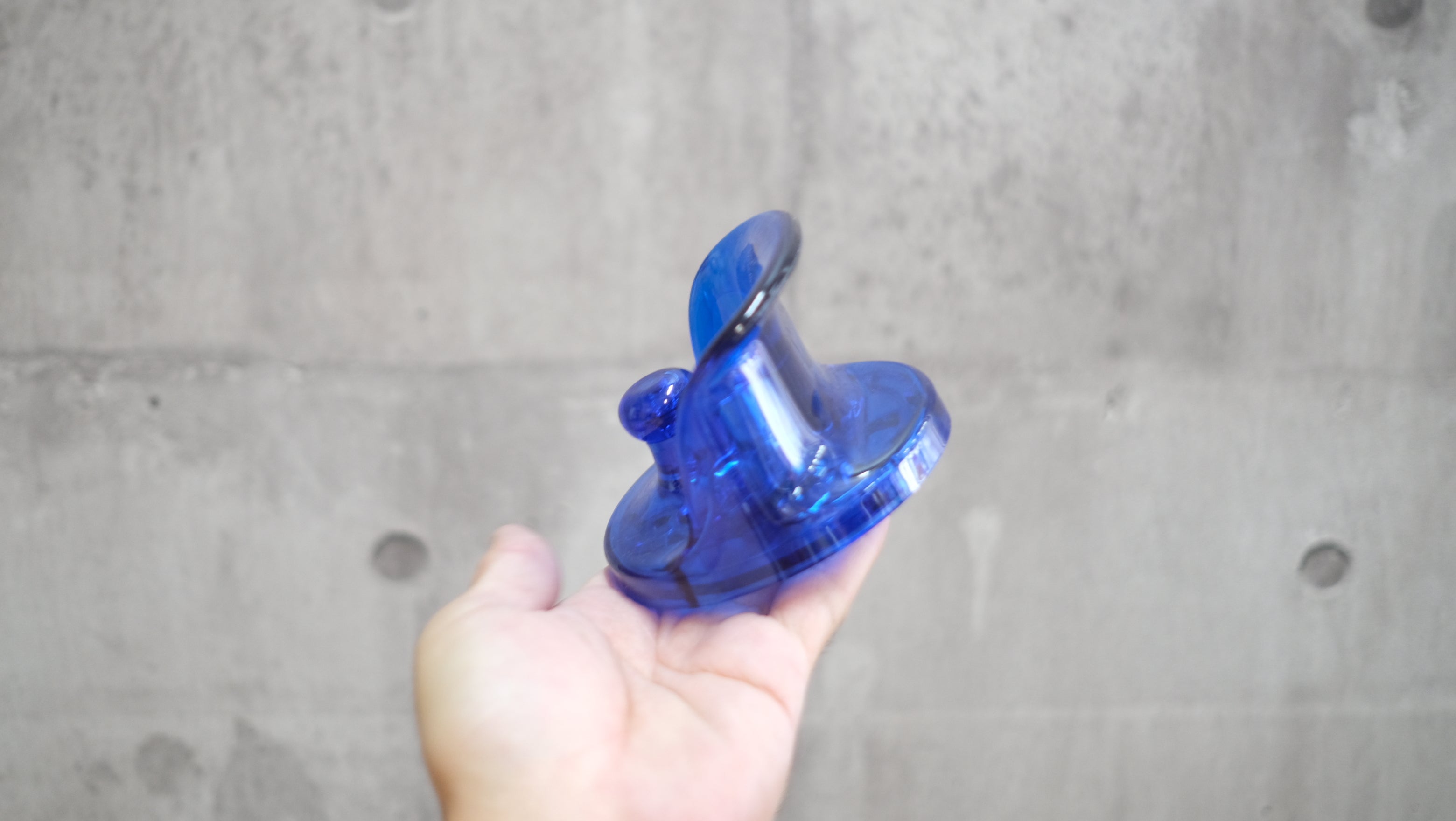 【未使用】Kartell ウォールフック クリアブルー|カルテル デザインフック コバルト透明色