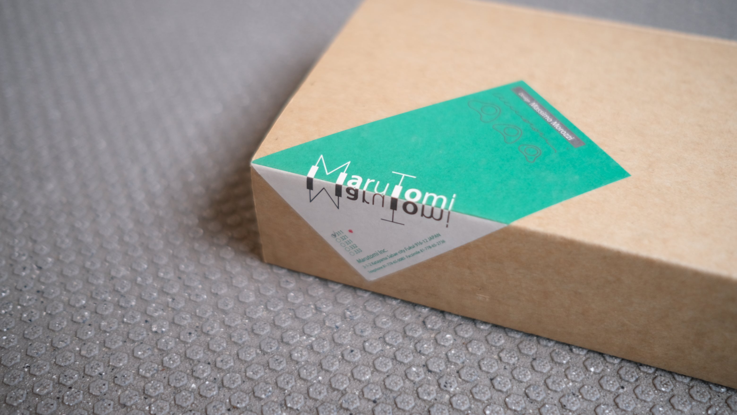 【デットストック】マッシモ・モロッツィ《ELBA》灰皿|丸富漆器|1997年デザイン|Orange Chrome