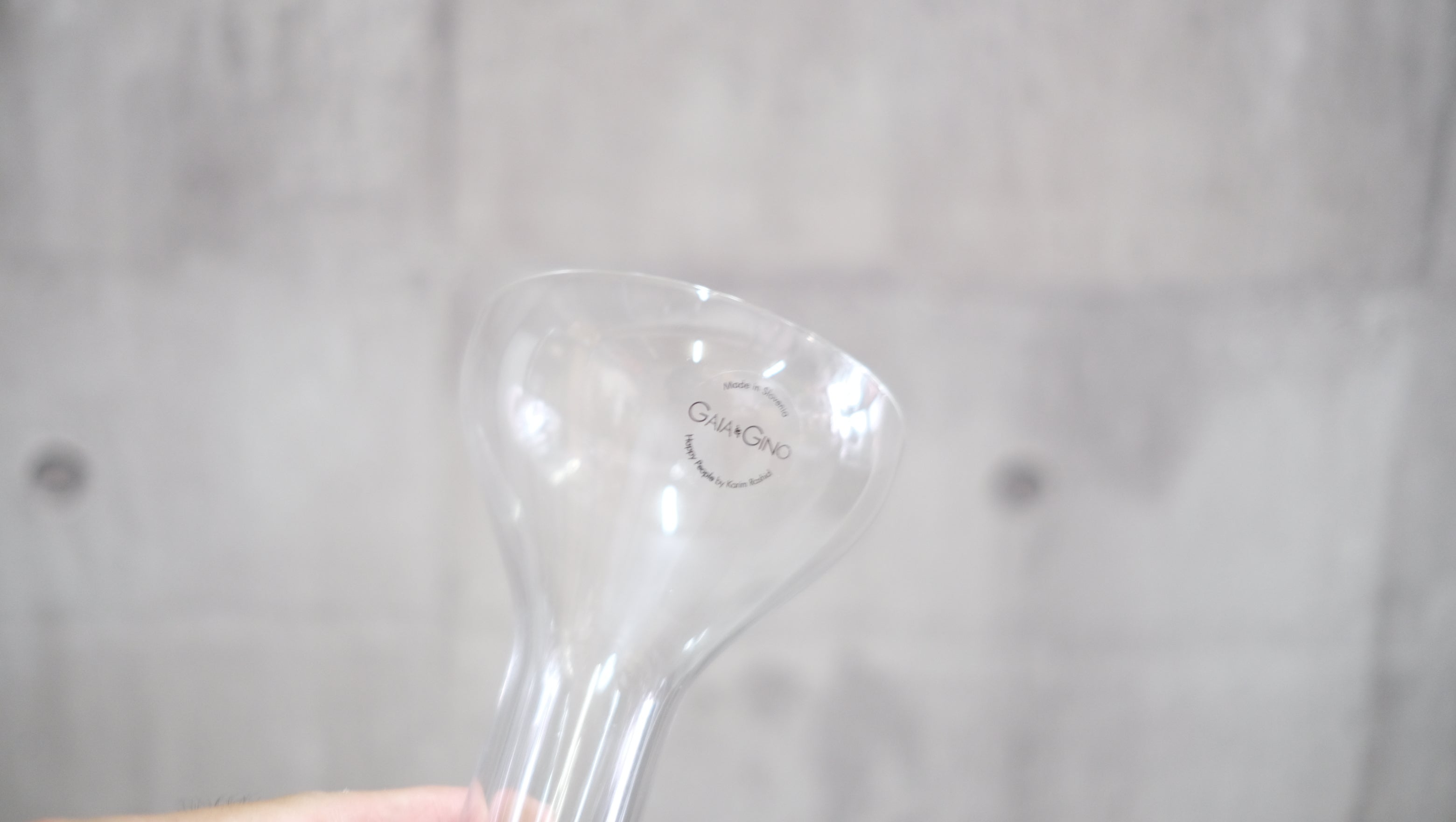 GAIA&GINO カリム・ラシッド リバーシブルグラス|両面使用可能・廃盤品・スロベニア製クリスタル