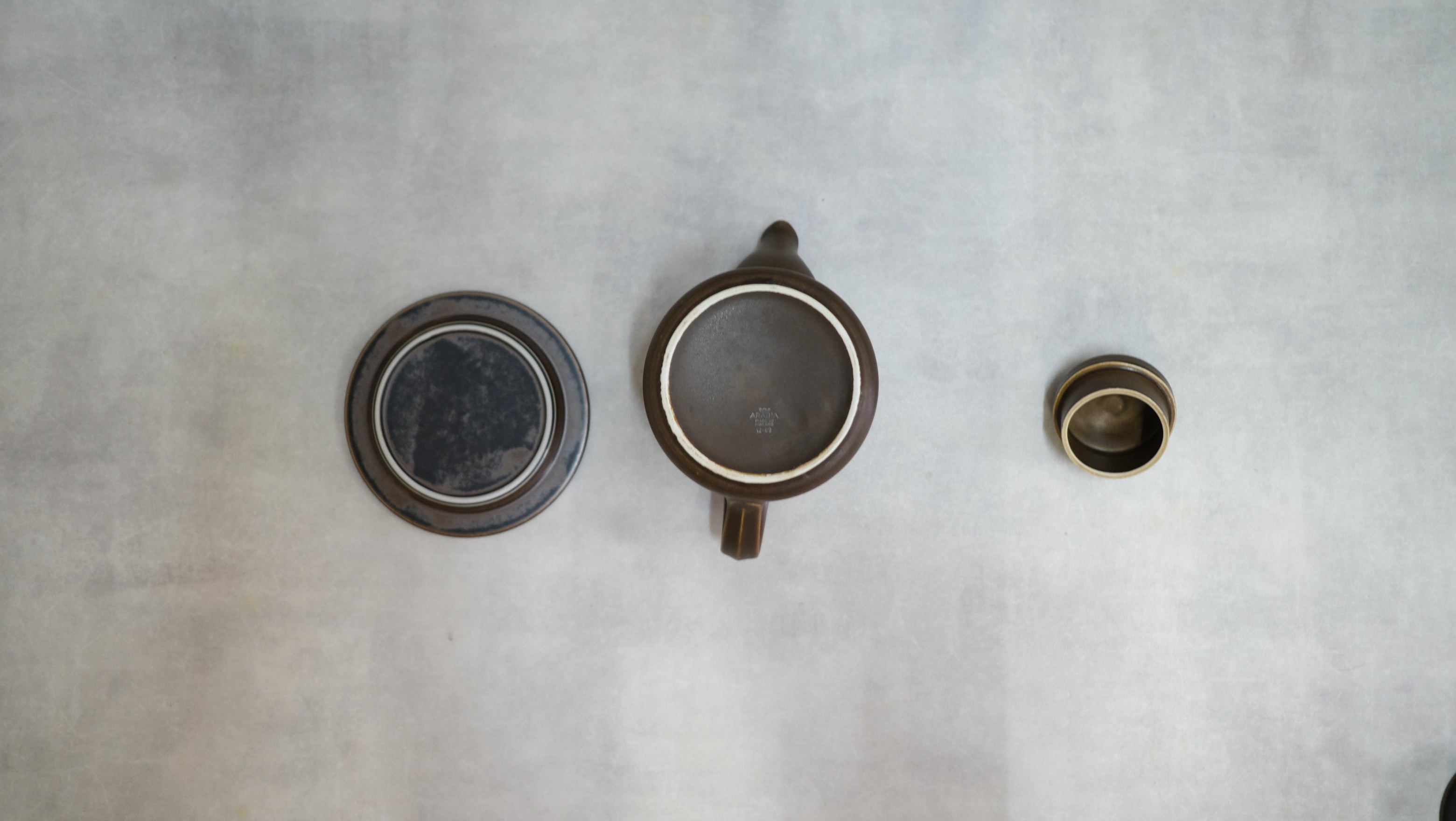 ARABIA アラビア ulla procope ウラ・プロコッペ Mahonkiシリーズ ブラウン コーヒーポット ティーポット teapot