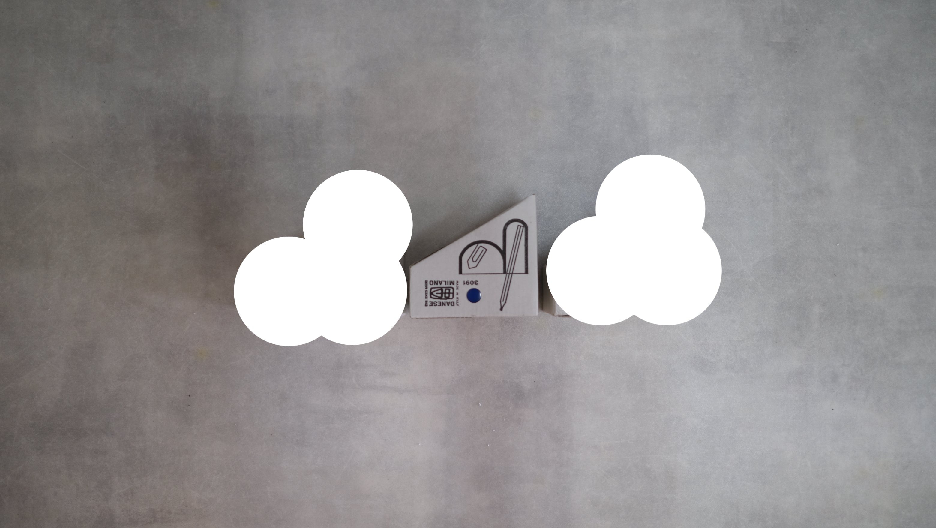 【デッドストック|Enzo Mari × DANESE】Colleoni ペン立て&クリップトレー ブルー 3091