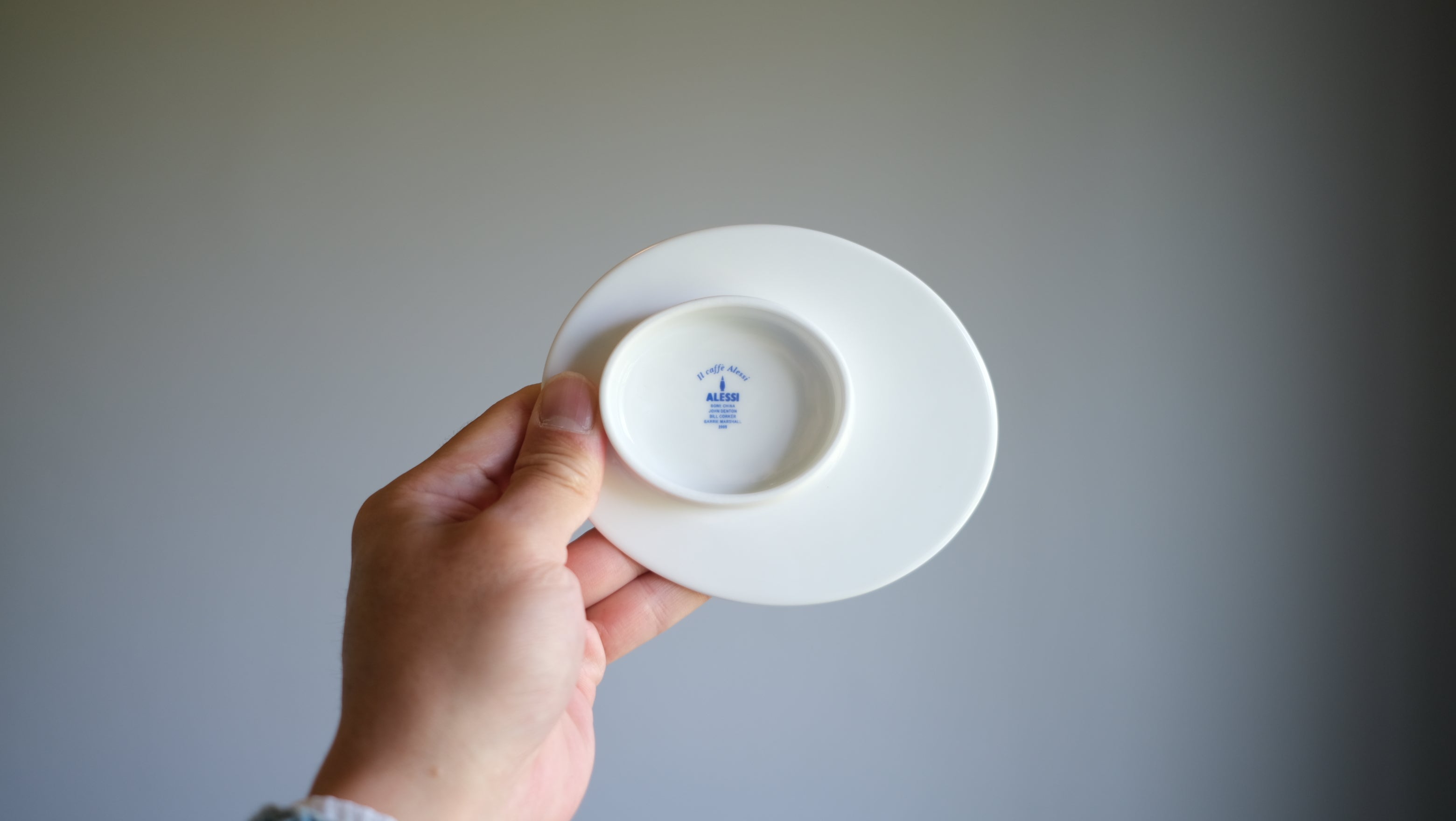 【未使用・デッドストック】ALESSI デントン・コーカー・マーシャル デミタスカップ&ソーサー 2客セット