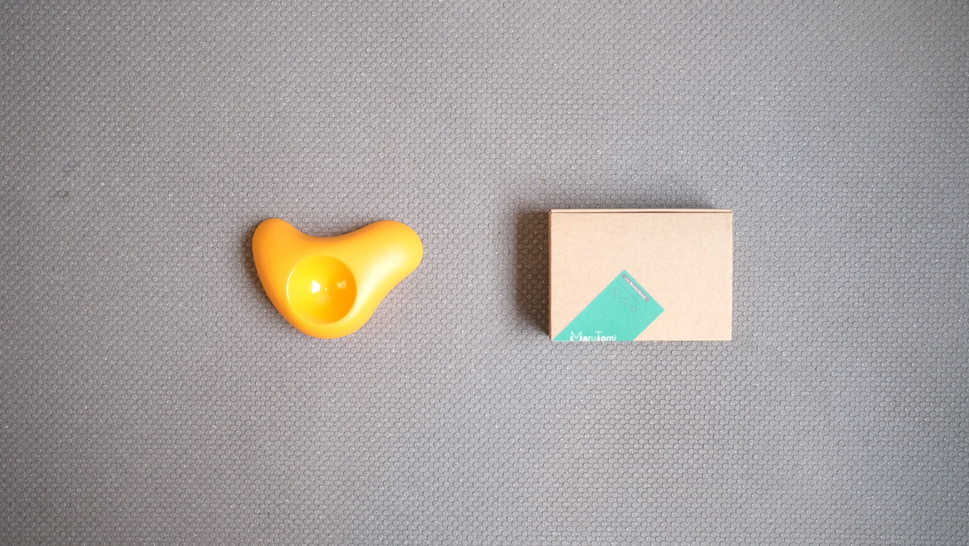 【デットストック】マッシモ・モロッツィ《ELBA》灰皿|丸富漆器|1997年デザイン|Orange Chrome