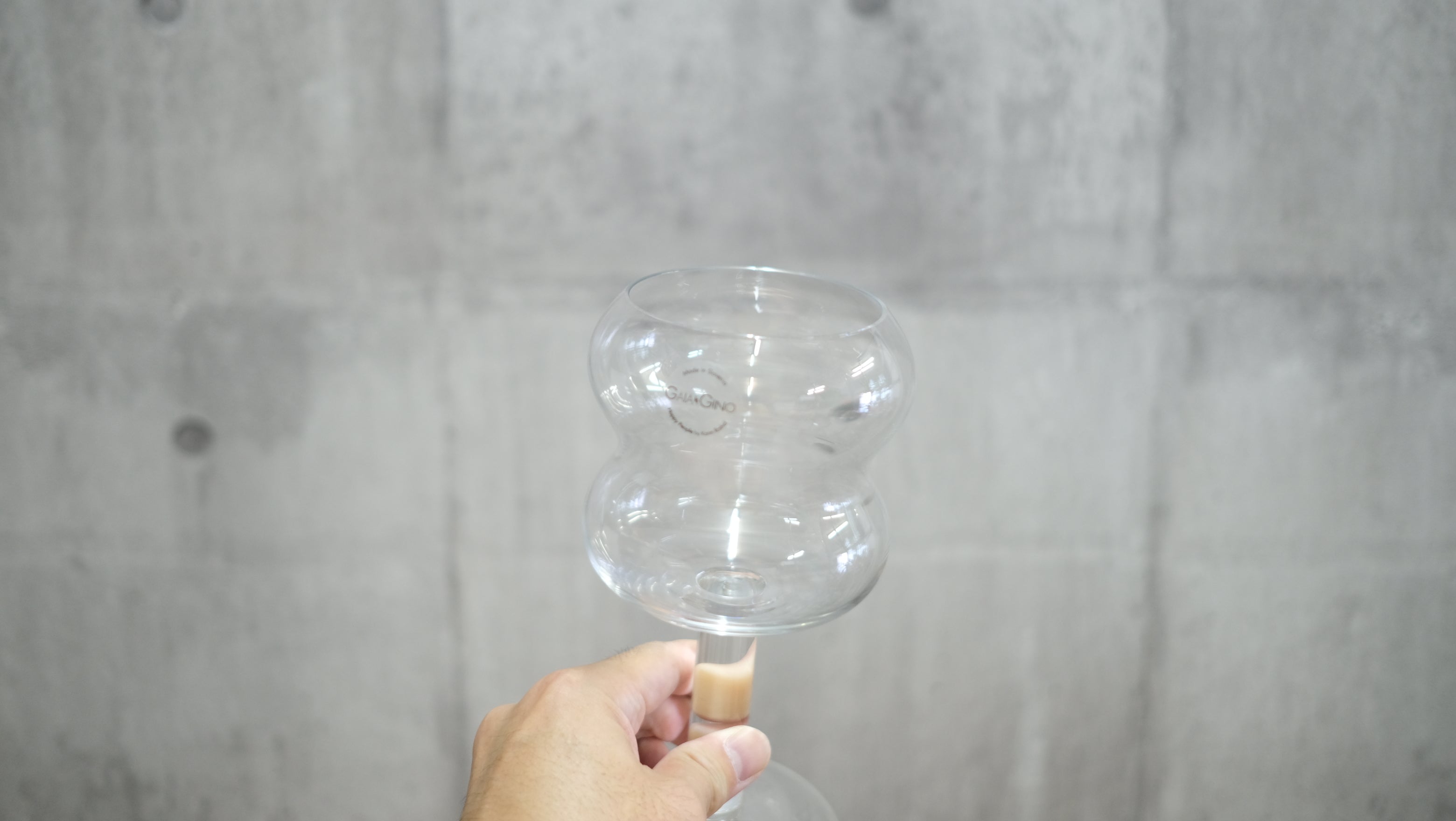 Karim Rasid design カリム・ラシッド デザイン GAIA&GINO Karl カール ワイングラス カップ 上下両方使用可能 ガラス シャンパングラス