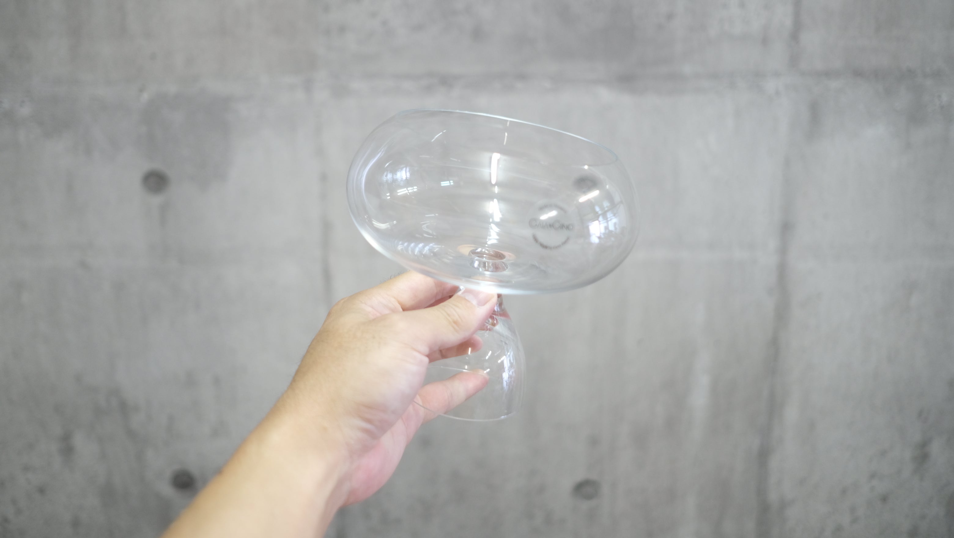 【廃盤・未使用】Karim Rashid《GAIA&GINO》リバーシブルグラス|上下両用・アートのような造形