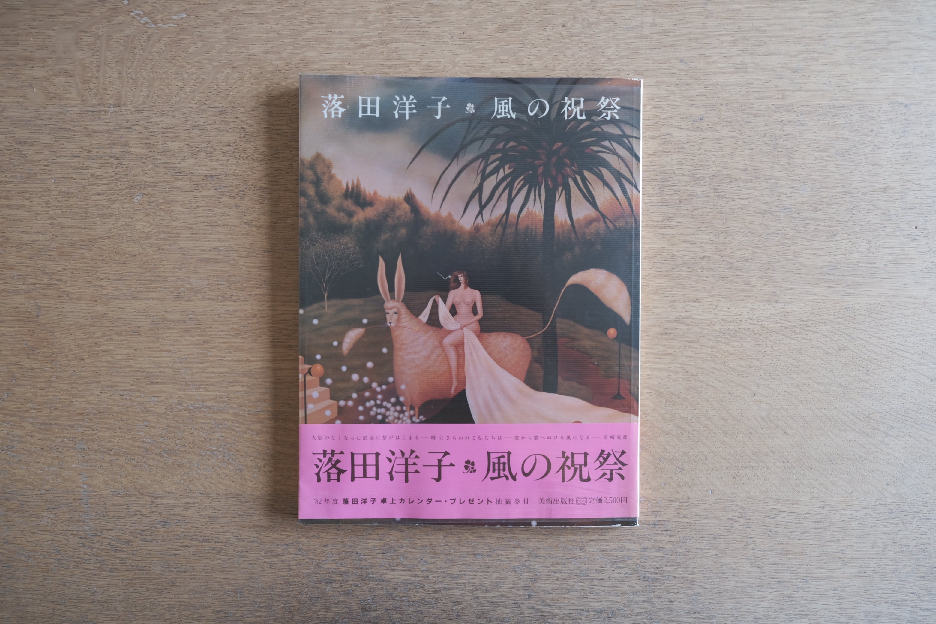 落田洋子『風の祝祭』帯付|美術出版社 1981|作品集(舟橋克彦 詩/落田洋子 エッセイ)