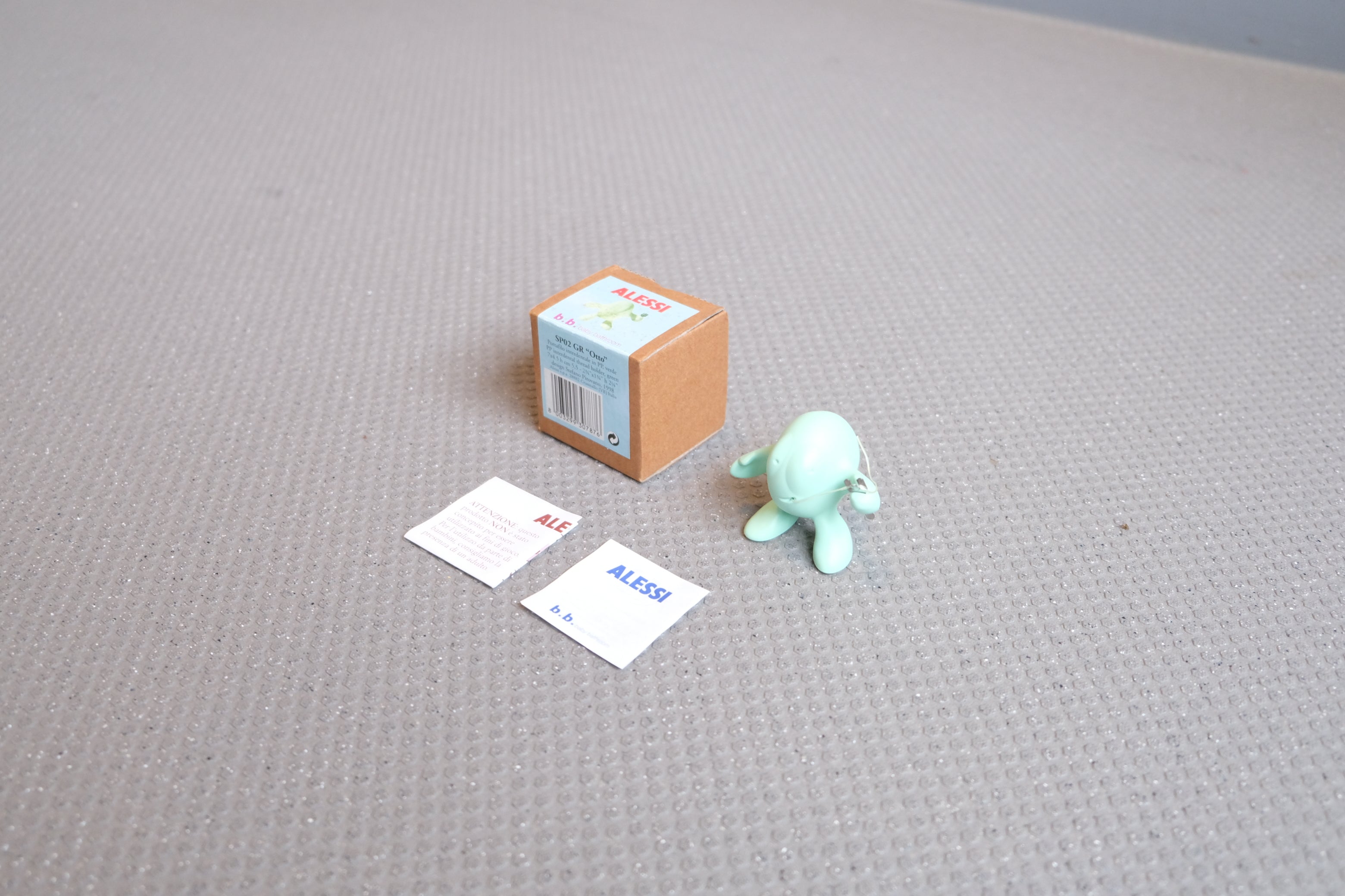 気持ちをほぐす、ユーモアを日常に。ALESSI OTTO デンタルフロスホルダー(グリーン色)