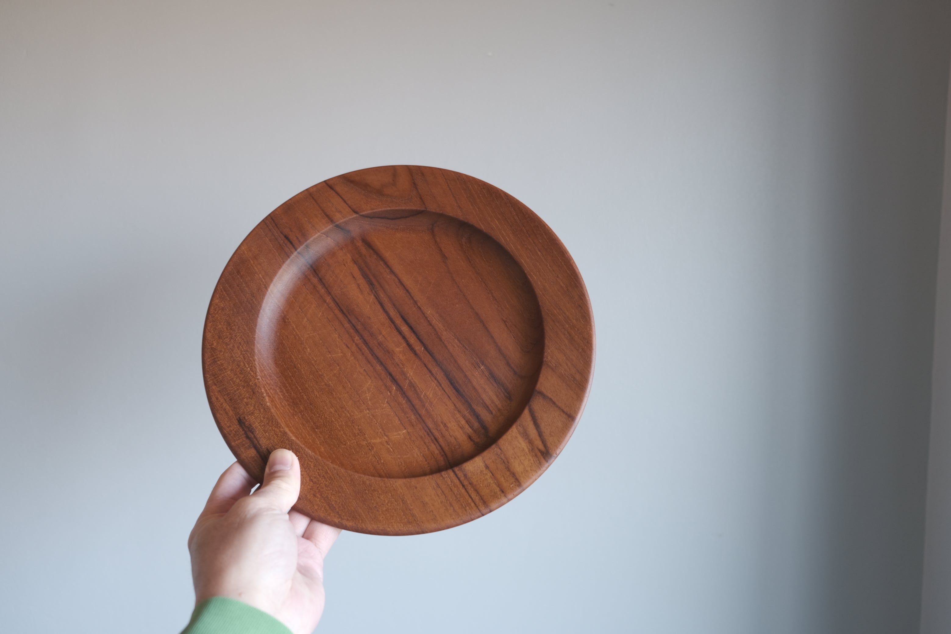 カイ・ボイスン ヴィンテージ チークプレート 27cm|Kay Bojesen 工房製 北欧デザイン