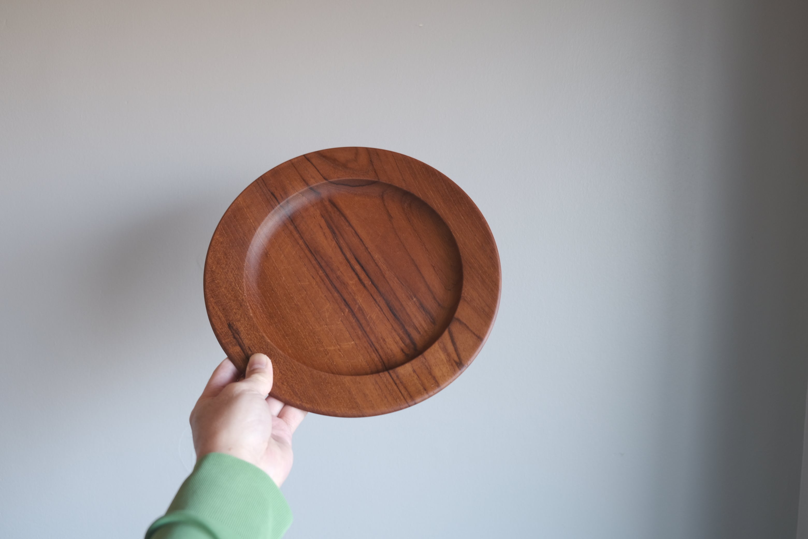 カイ・ボイスン ヴィンテージ チークプレート 27cm|Kay Bojesen 工房製 北欧デザイン