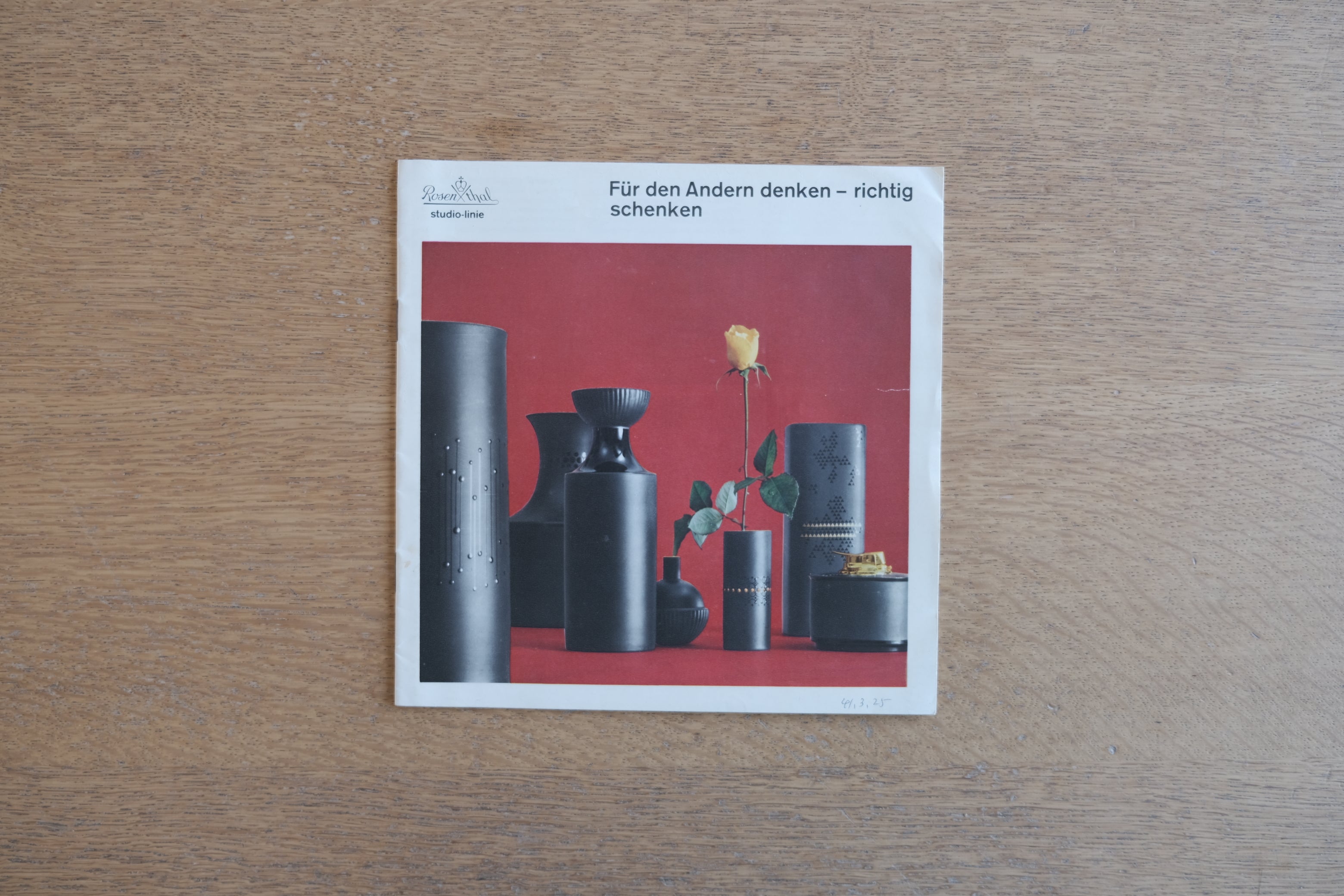 Rosenthal studio-linie カタログ|Stig Lindberg 掲載|北欧陶磁 デザイン冊子(1960年代頃) ローゼンタール