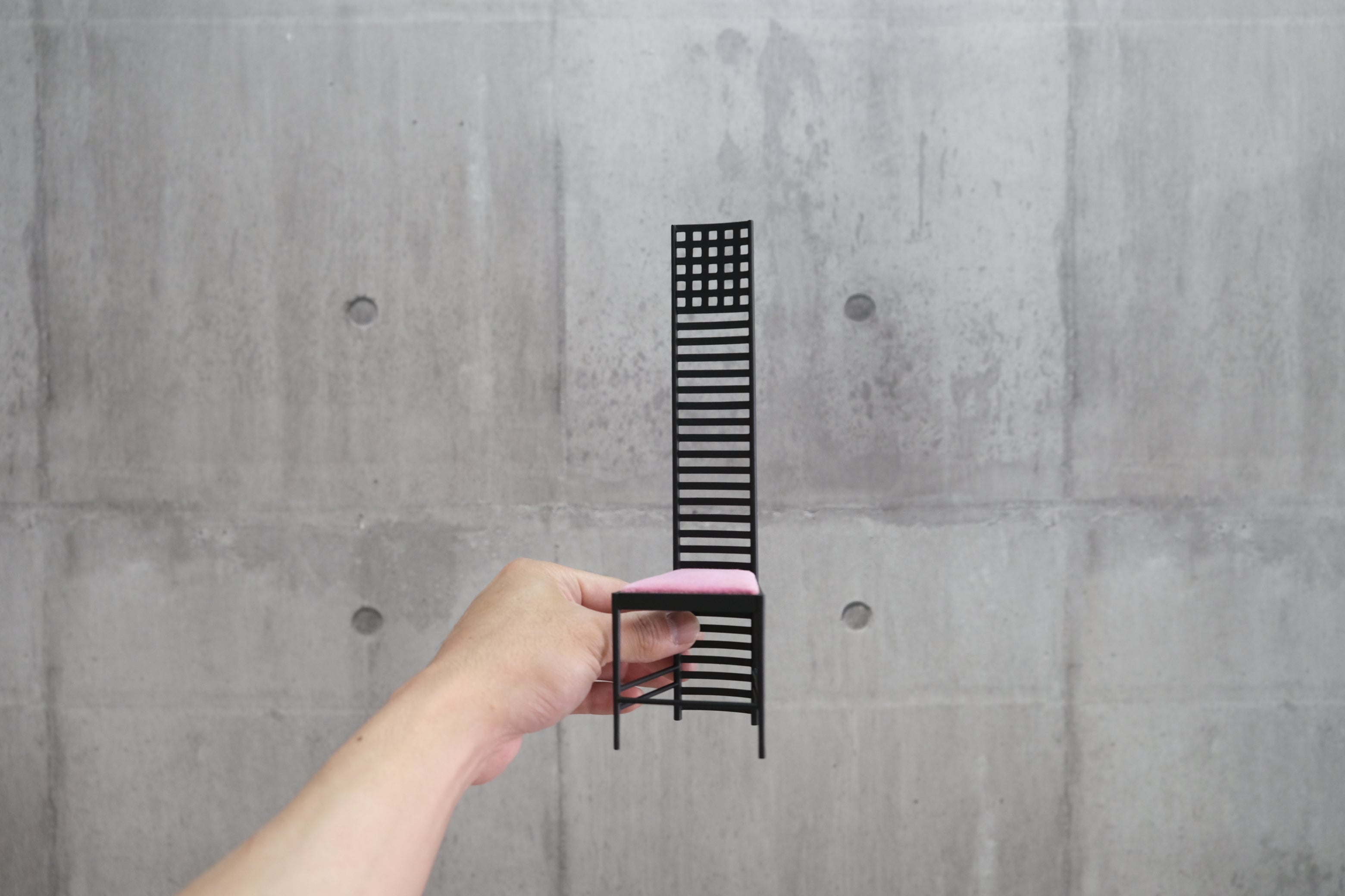 【1/6スケール】チャールズ・レニー・マッキントッシュ Hill House 1 ミニチュアチェア|Vitra製|ブラックステイン