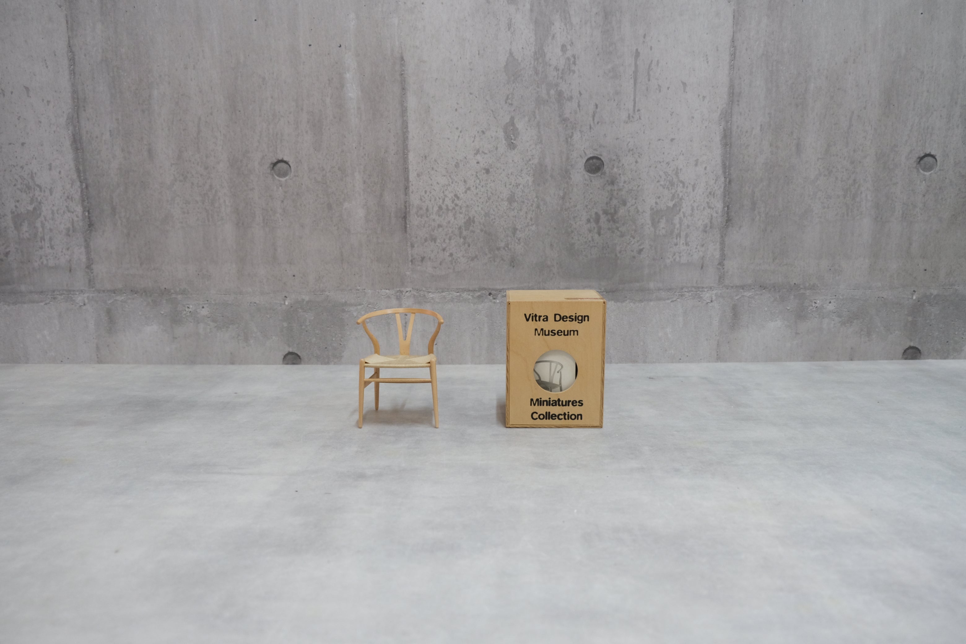 【1/6スケール】ハンス・J・ウェグナー Yチェア ミニチュア|Vitra製|ビーチ材×ペーパーコード