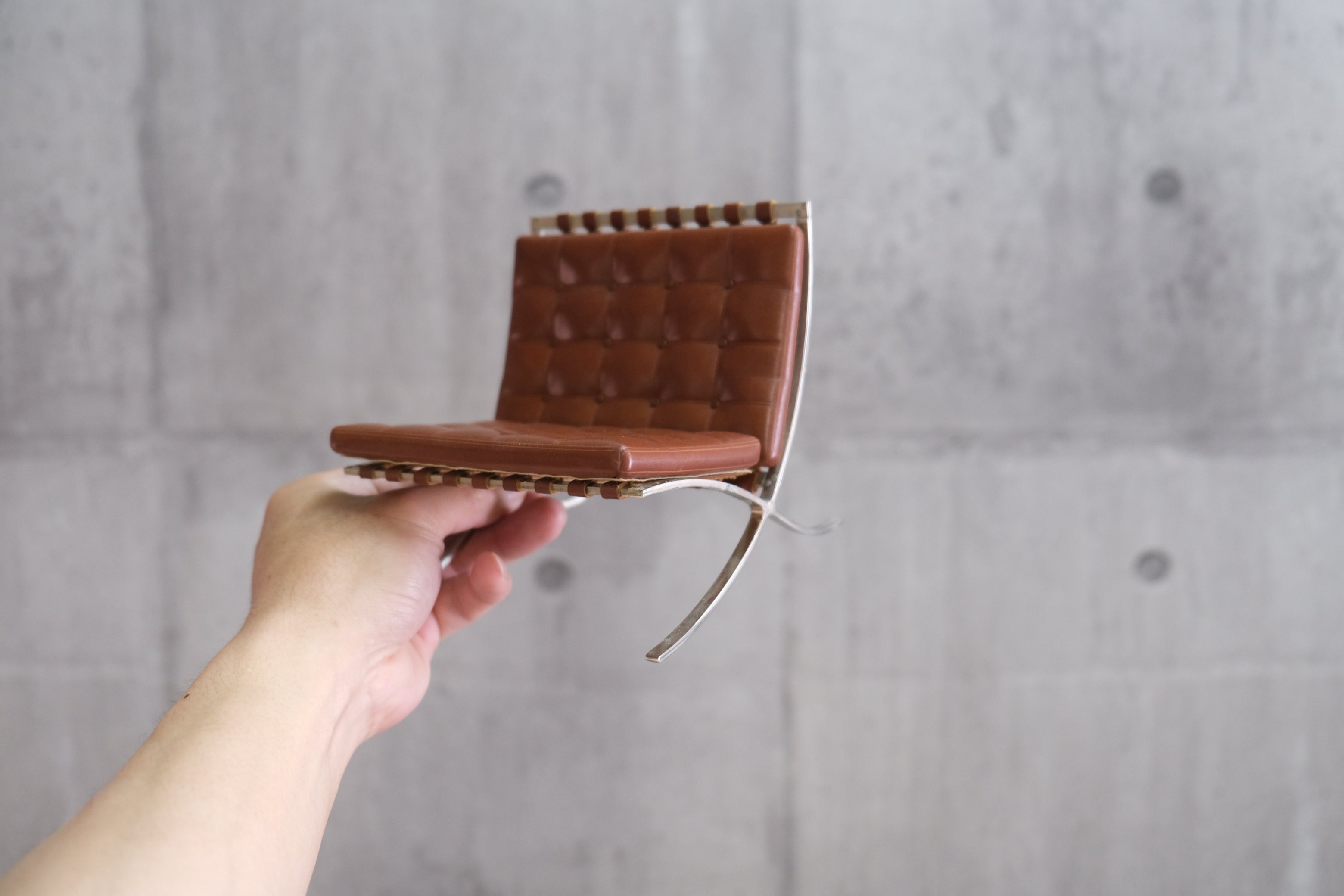 【1/6スケール】バルセロナチェア ミニチュア|ミース・ファン・デル・ローエ|Vitra Design Museum 正規品