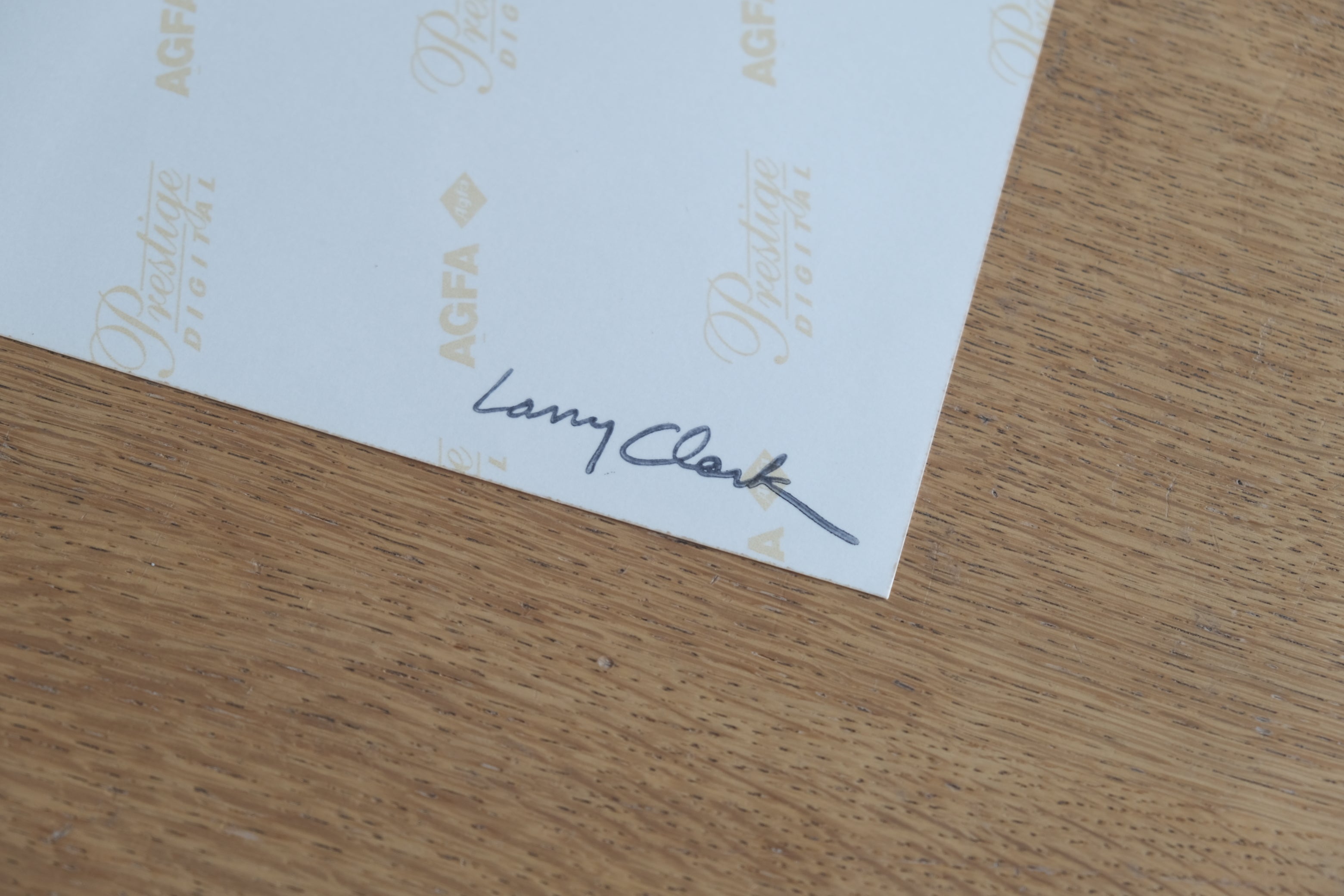 Larry Clark《wassup rockers》主演ジョナサン 直筆サイン入りプリント(GALLERY TARGET 袋付)