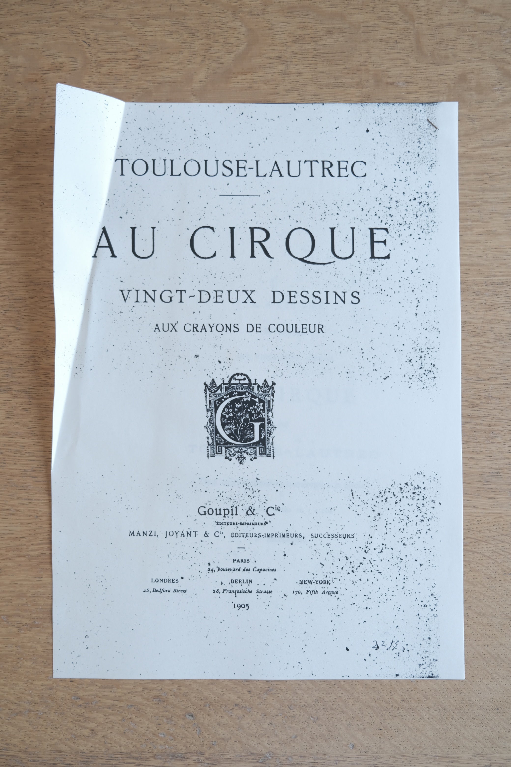 アンリ・ド・トゥールーズ=ロートレック『Au Cirque』図版15枚セット|1905年 Goupil版より(欠損あり・分売可)