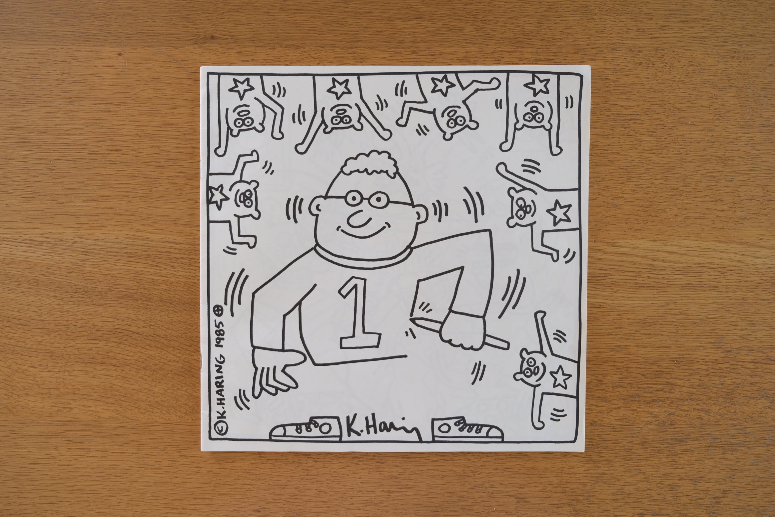 Keith Haring Coloring Book 1985 Pop Shop Tokyo Bag付き|キース・ヘリング 自費出版 アーティストブック