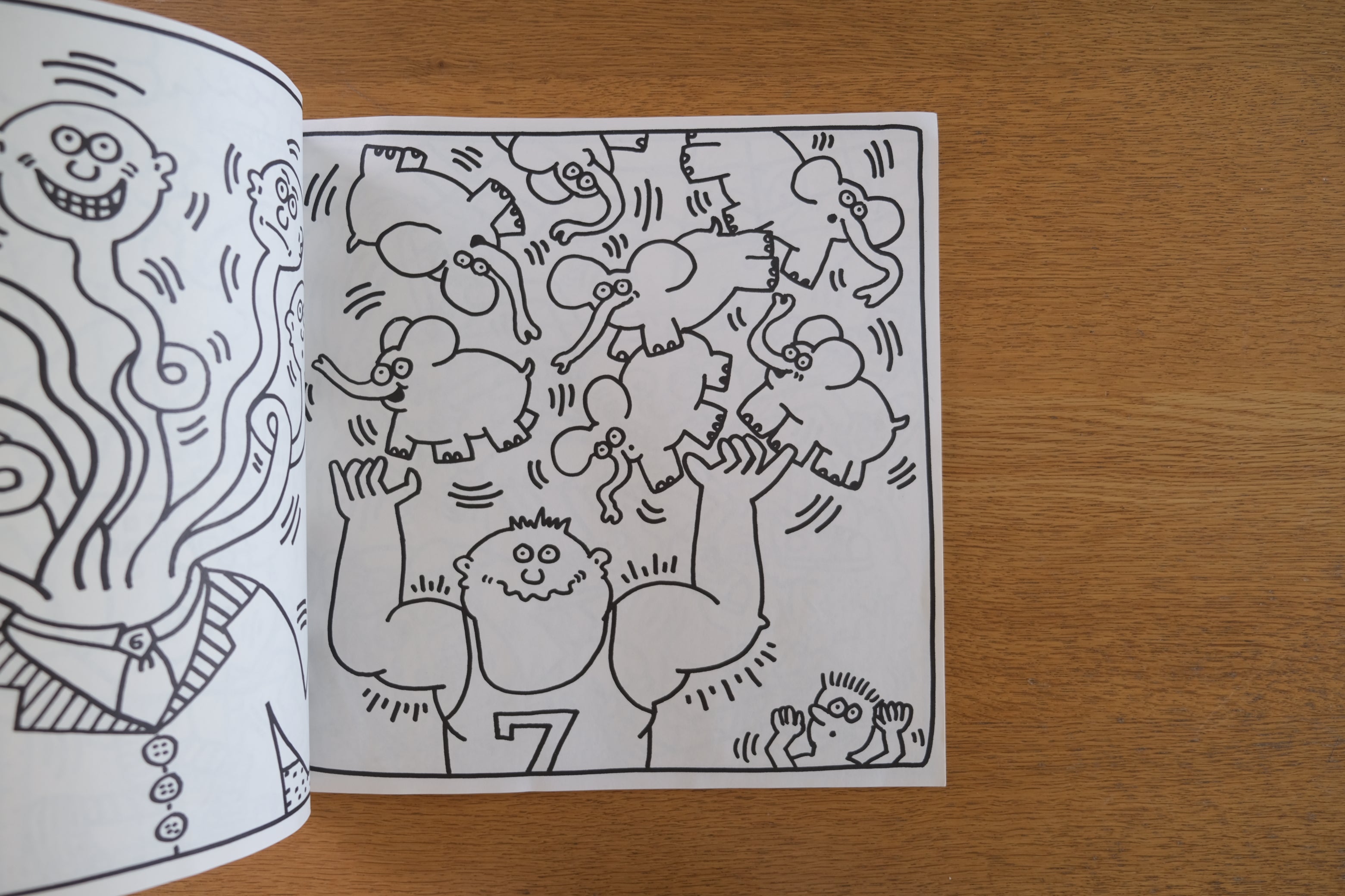 Keith Haring Coloring Book 1985 Pop Shop Tokyo Bag付き|キース・ヘリング 自費出版 アーティストブック