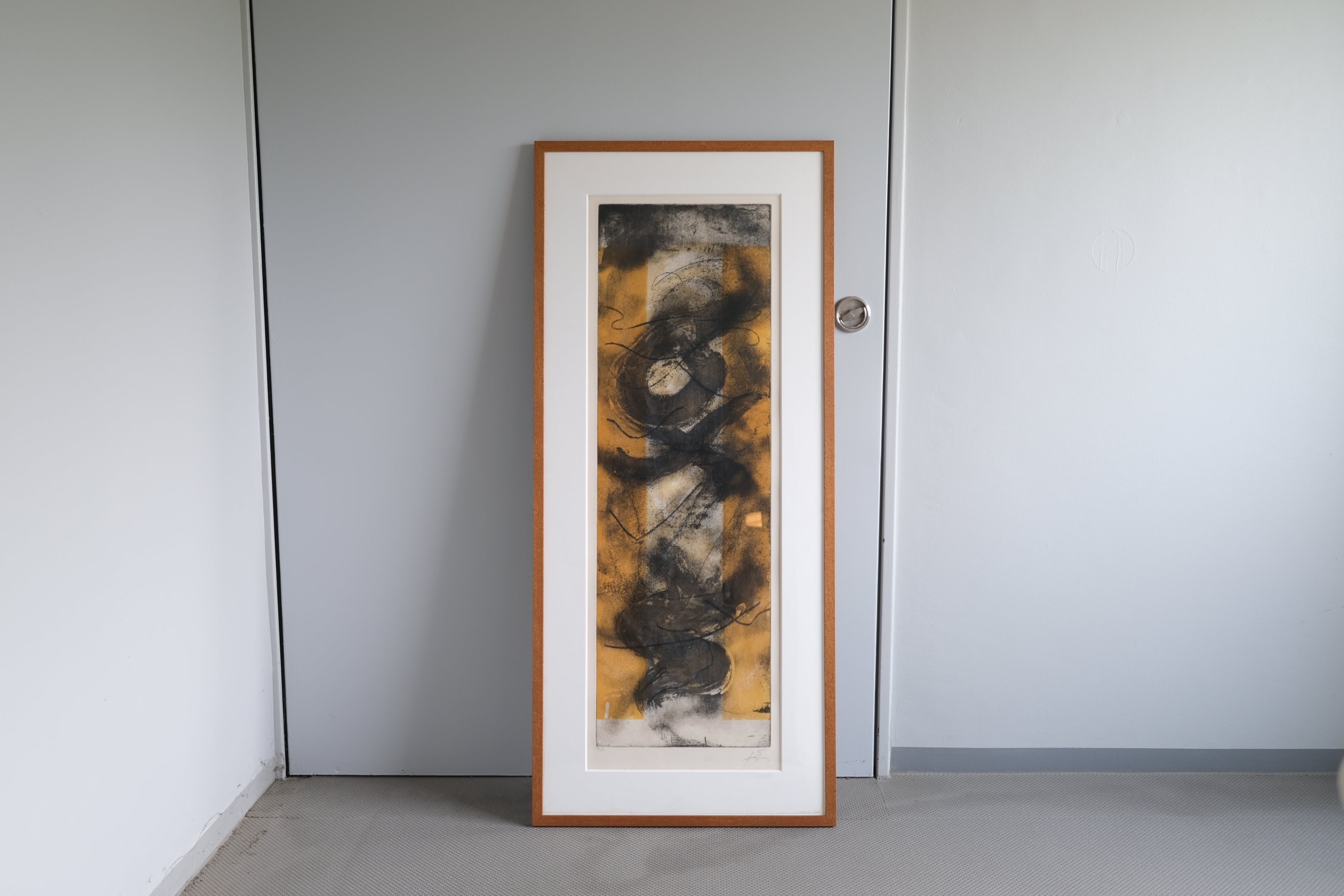 Antoni Tàpies「Lettres B」1981年 エッチング作品 48/50 額装 アントニ・タピエス スペイン現代美術