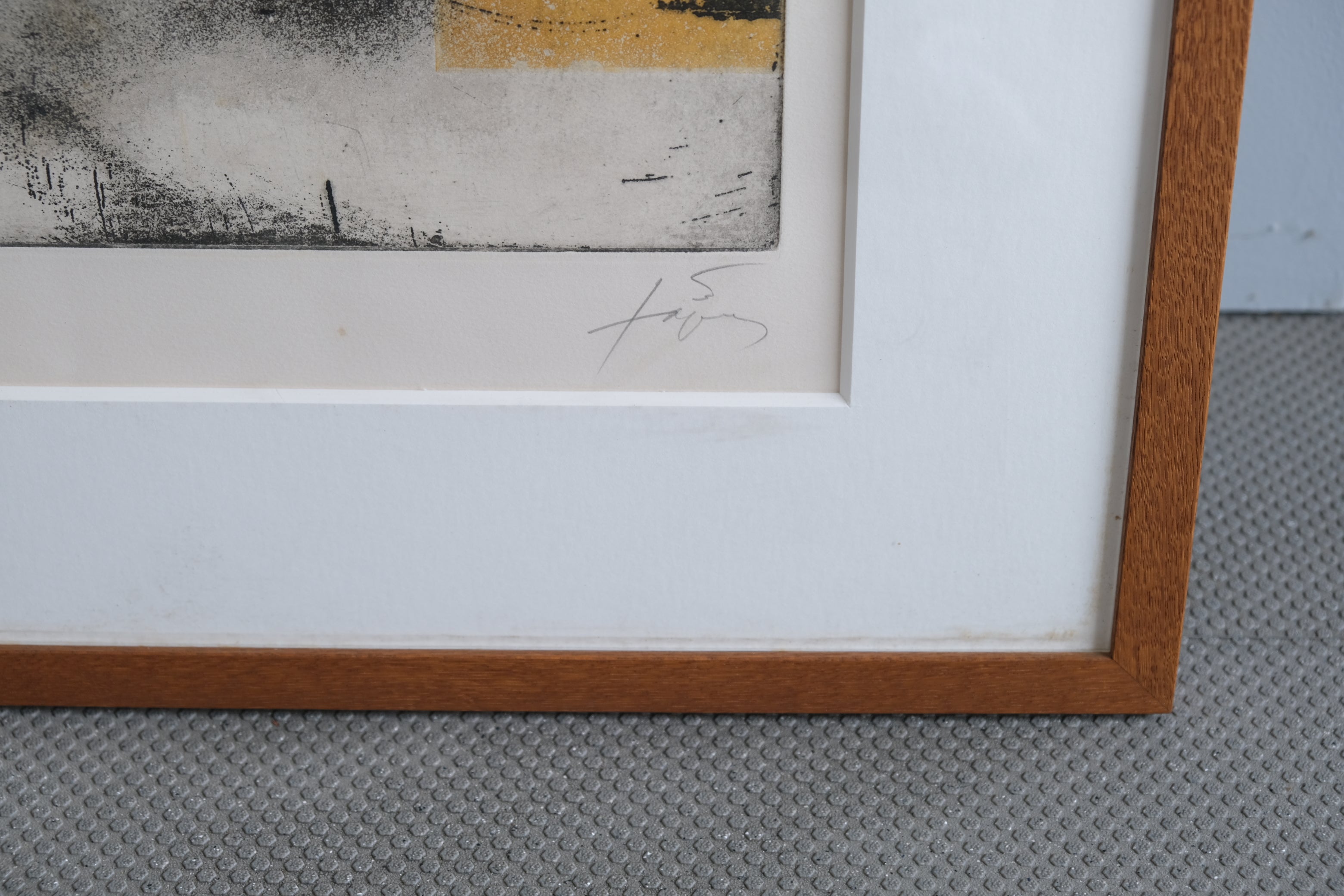 Antoni Tàpies「Lettres B」1981年 エッチング作品 48/50 額装 アントニ・タピエス スペイン現代美術
