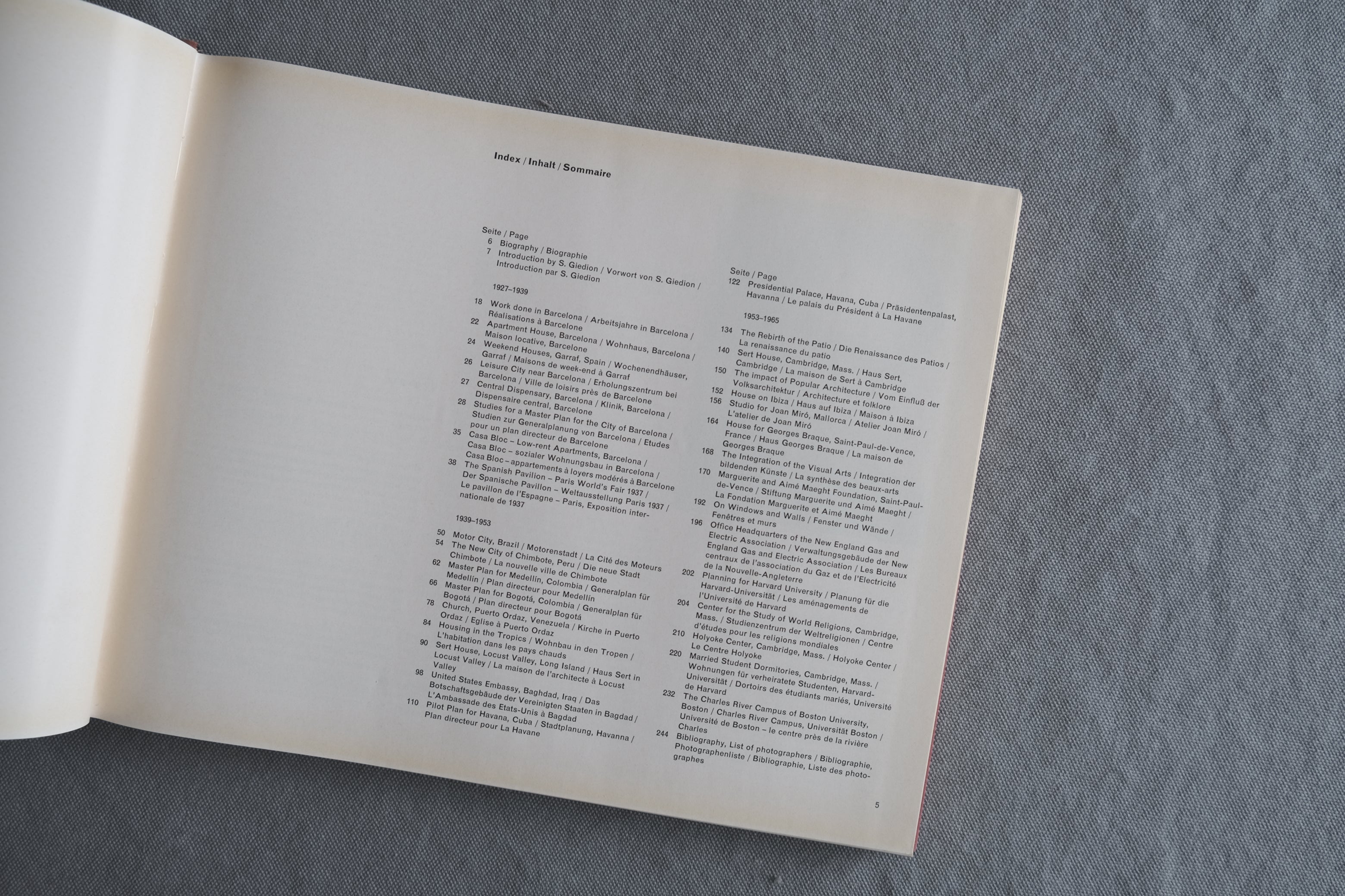 José Luis Sert ホセ・ルイ・セルト作品集|Architecture City Planning Urban Design|1967年