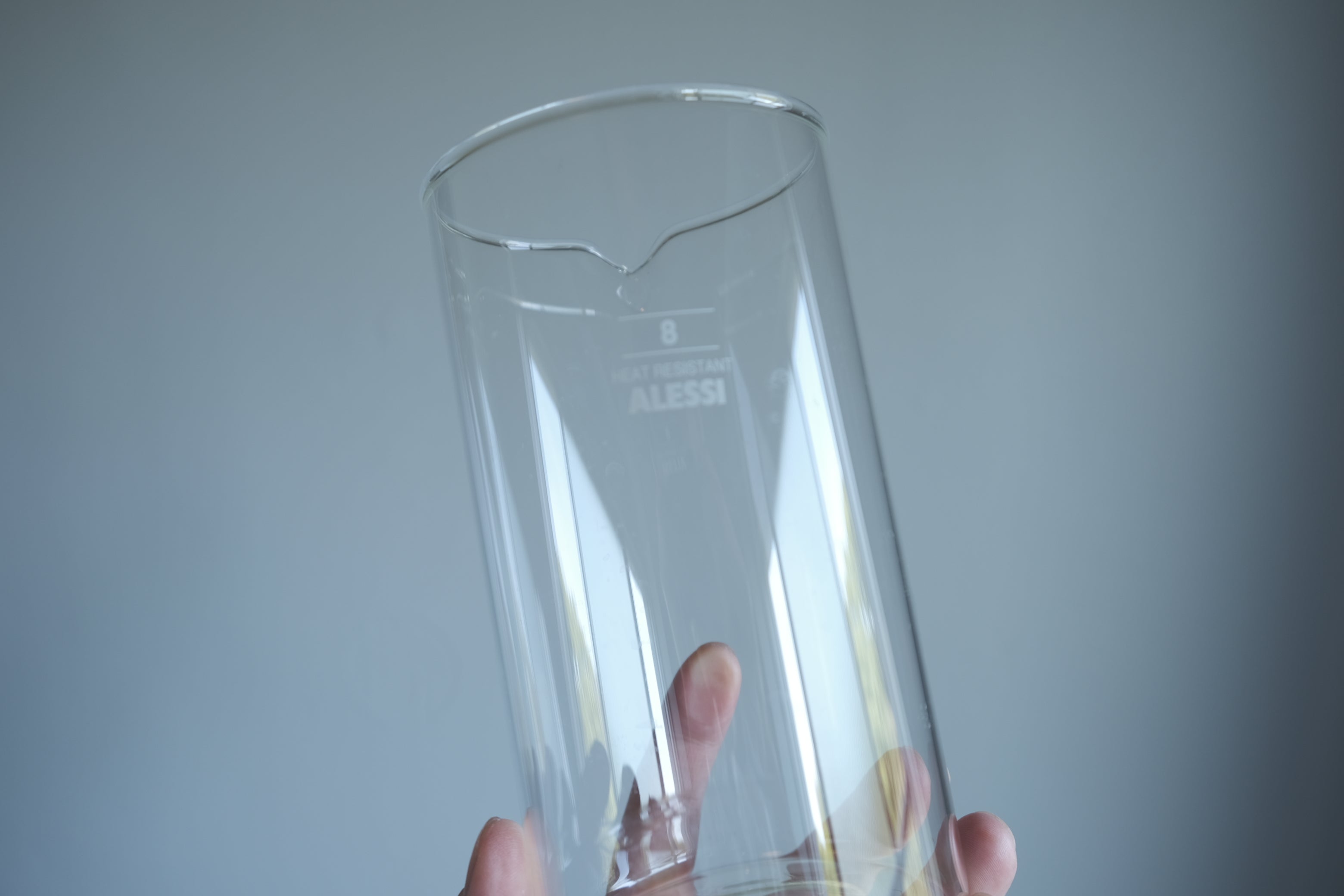 Alessi 9094/8 フレンチプレス用交換ガラス 容器 800ml|Aldo Rossiデザイン(純正パーツ)