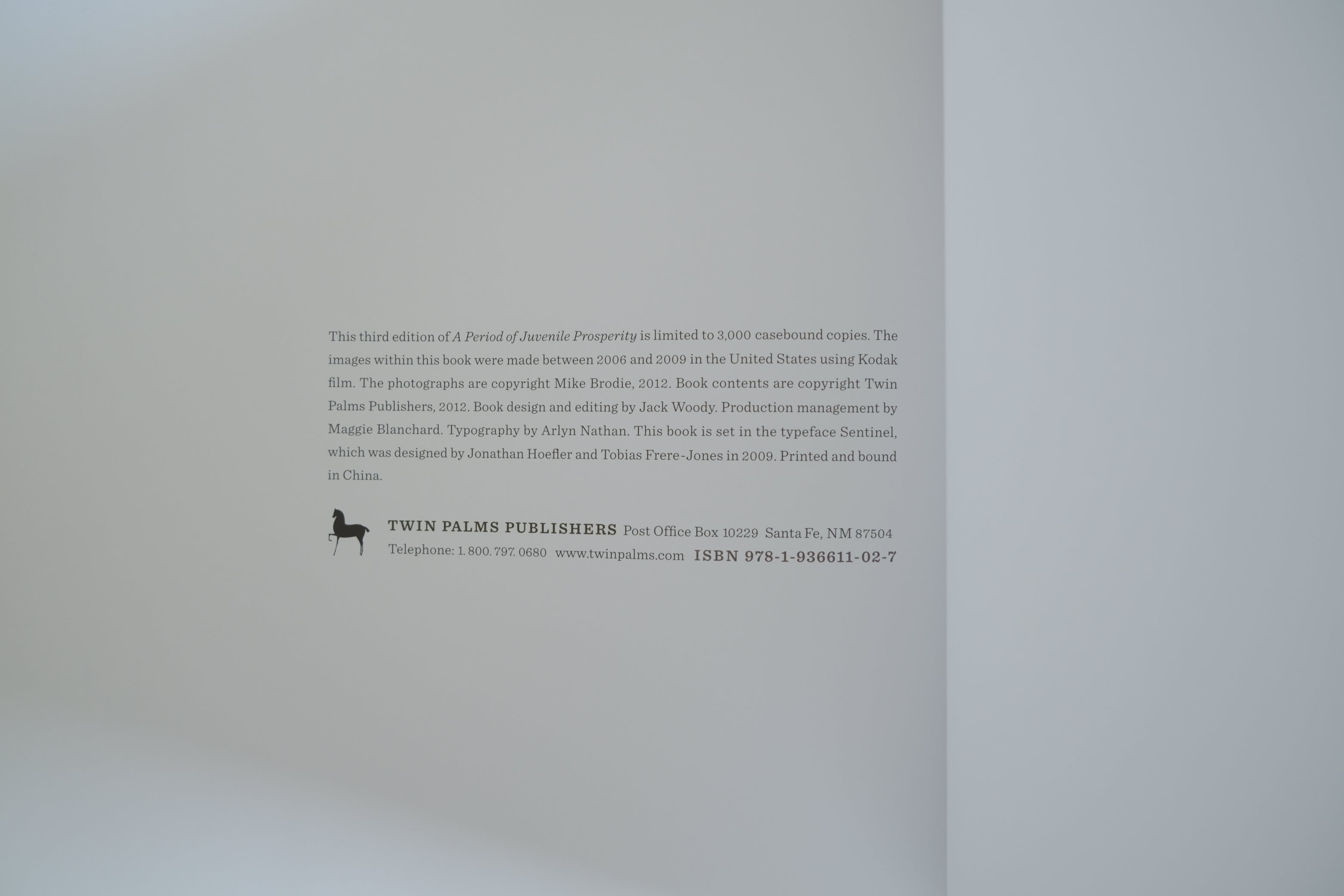 Mike Brodie(マイク・ブロディ)写真集『A Period of Juvenile Prosperity』|Twin Palms 限定3000部