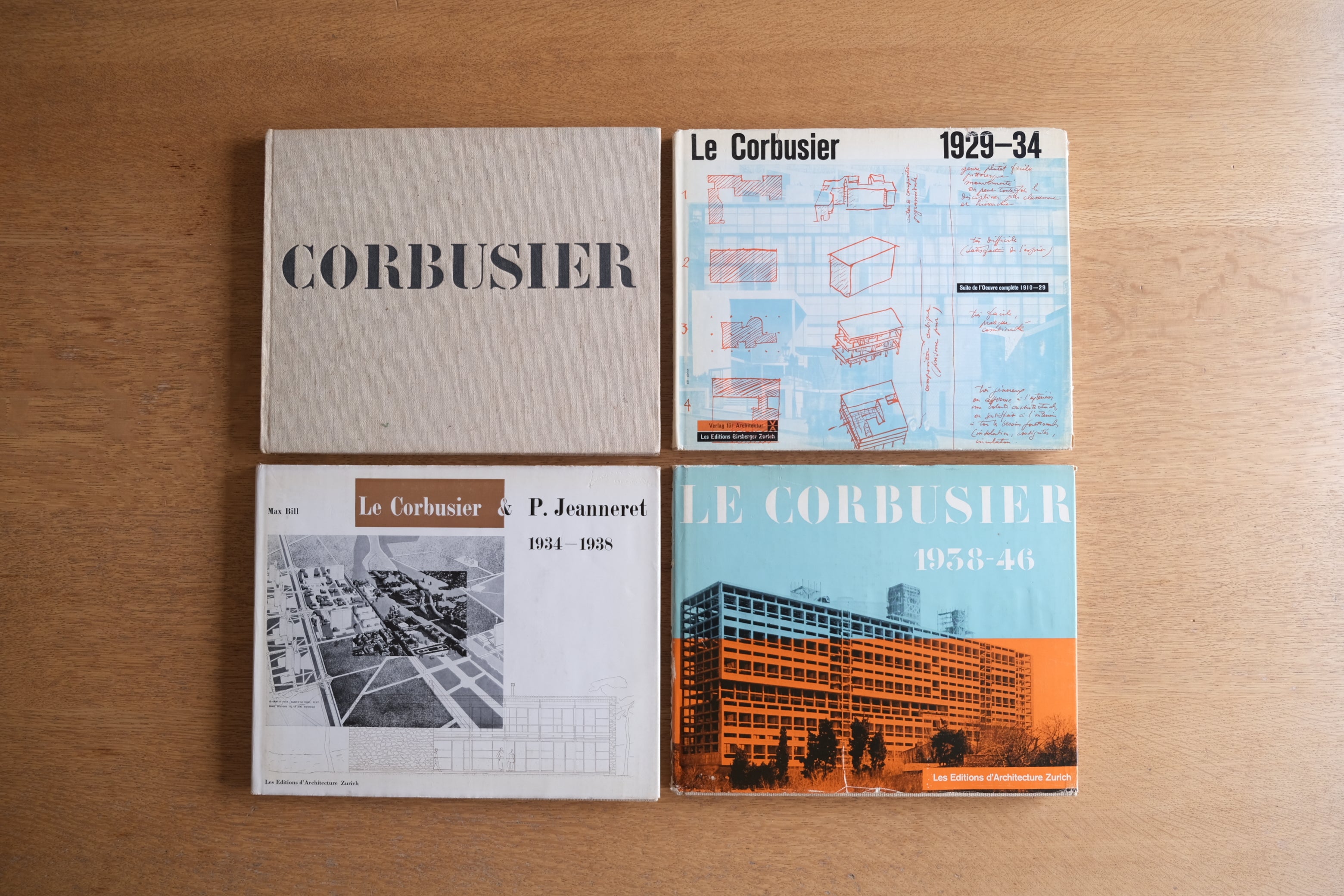 【希少・建築書籍】ル・コルビュジエ全作品集(Le Corbusier Œuvre complète)全8巻セット | 近代建築の巨匠による貴重なアーカイブ