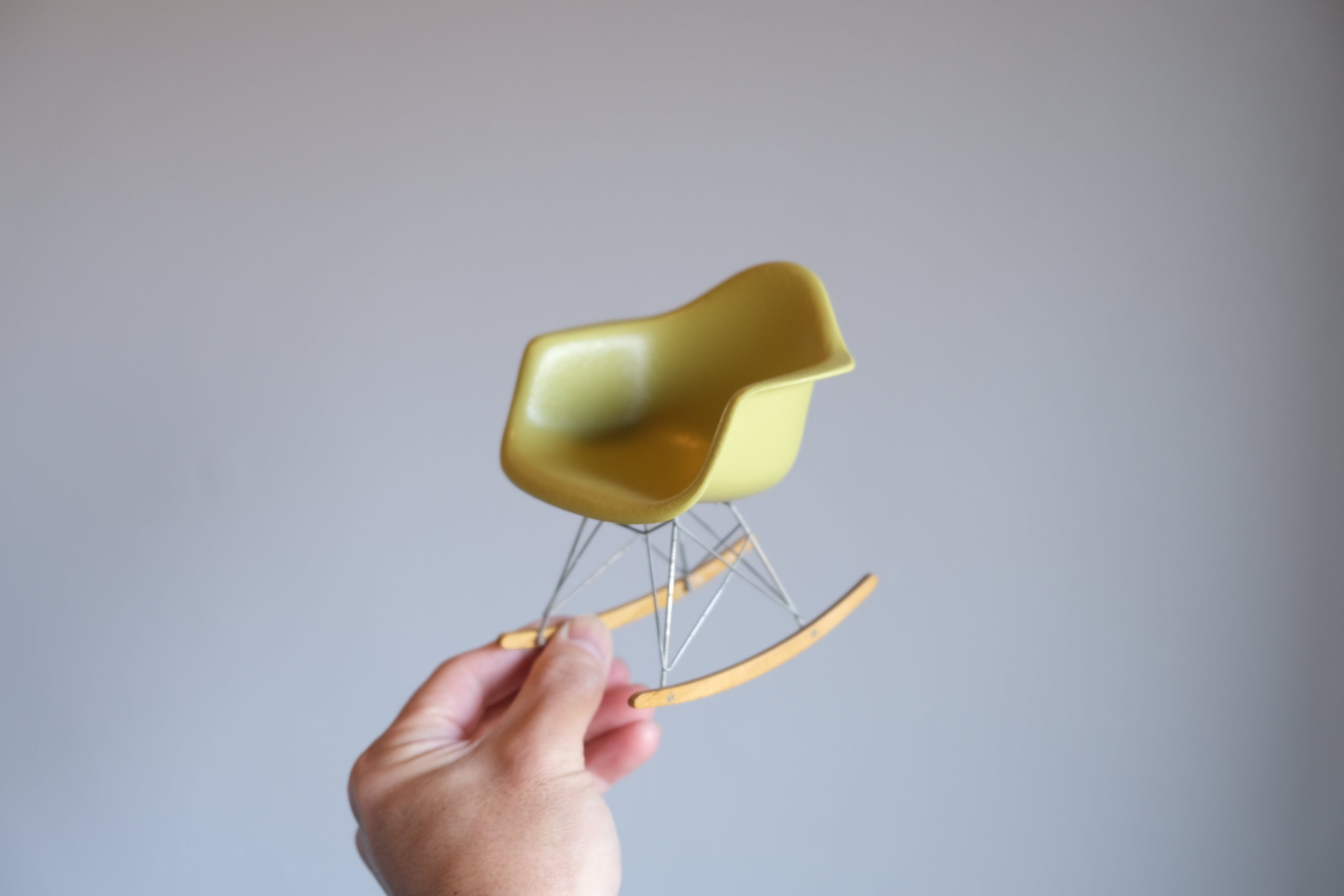 【1/6スケール】イームズ RAR ロッキングチェア ミニチュア|Vitra製|ライムグリーン