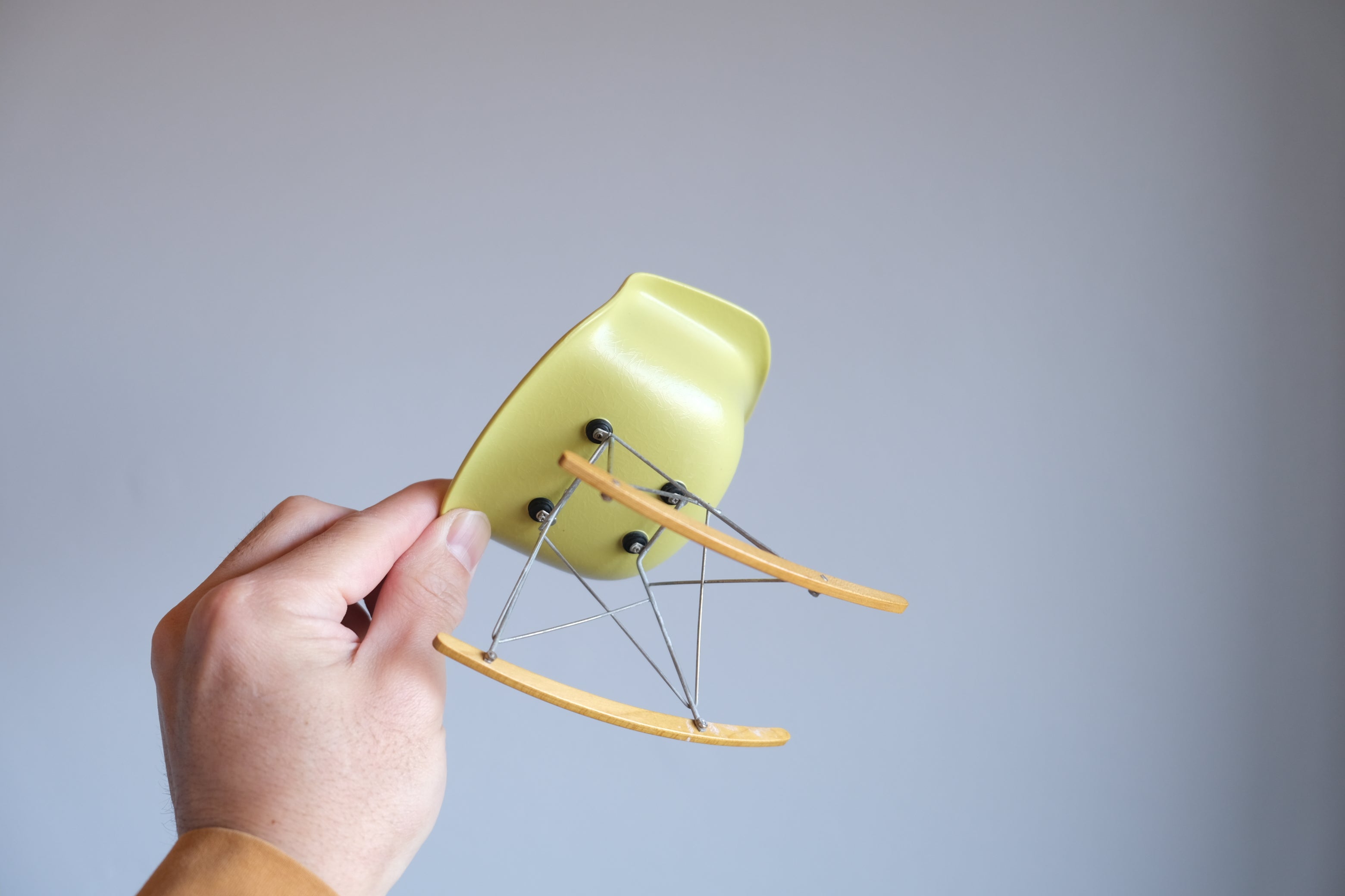 【1/6スケール】イームズ RAR ロッキングチェア ミニチュア|Vitra製|ライムグリーン