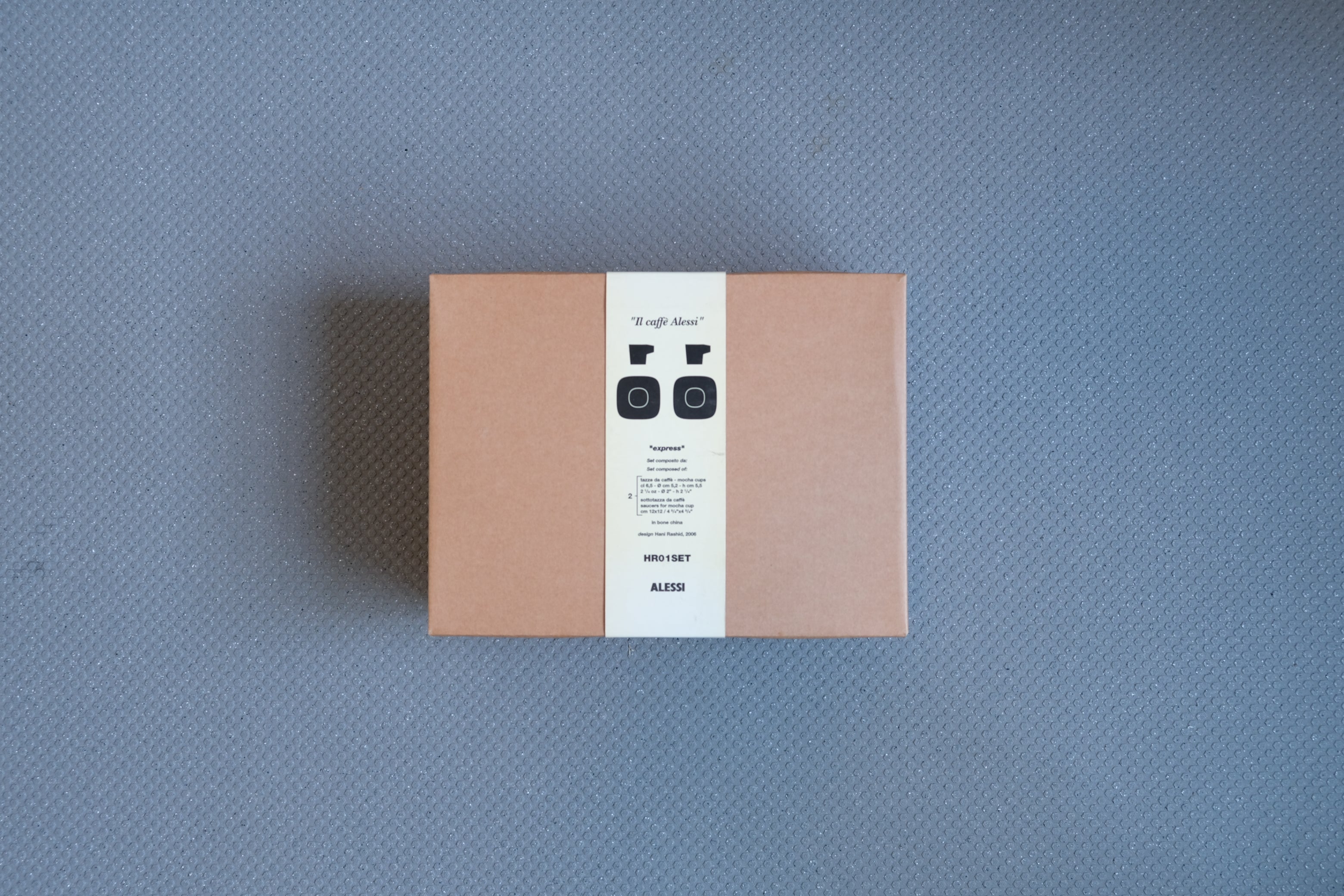 【未使用・デッドストック】ALESSI ハニ・ラシッド デミタスカップ&ソーサー 2客セット オフィチーナ