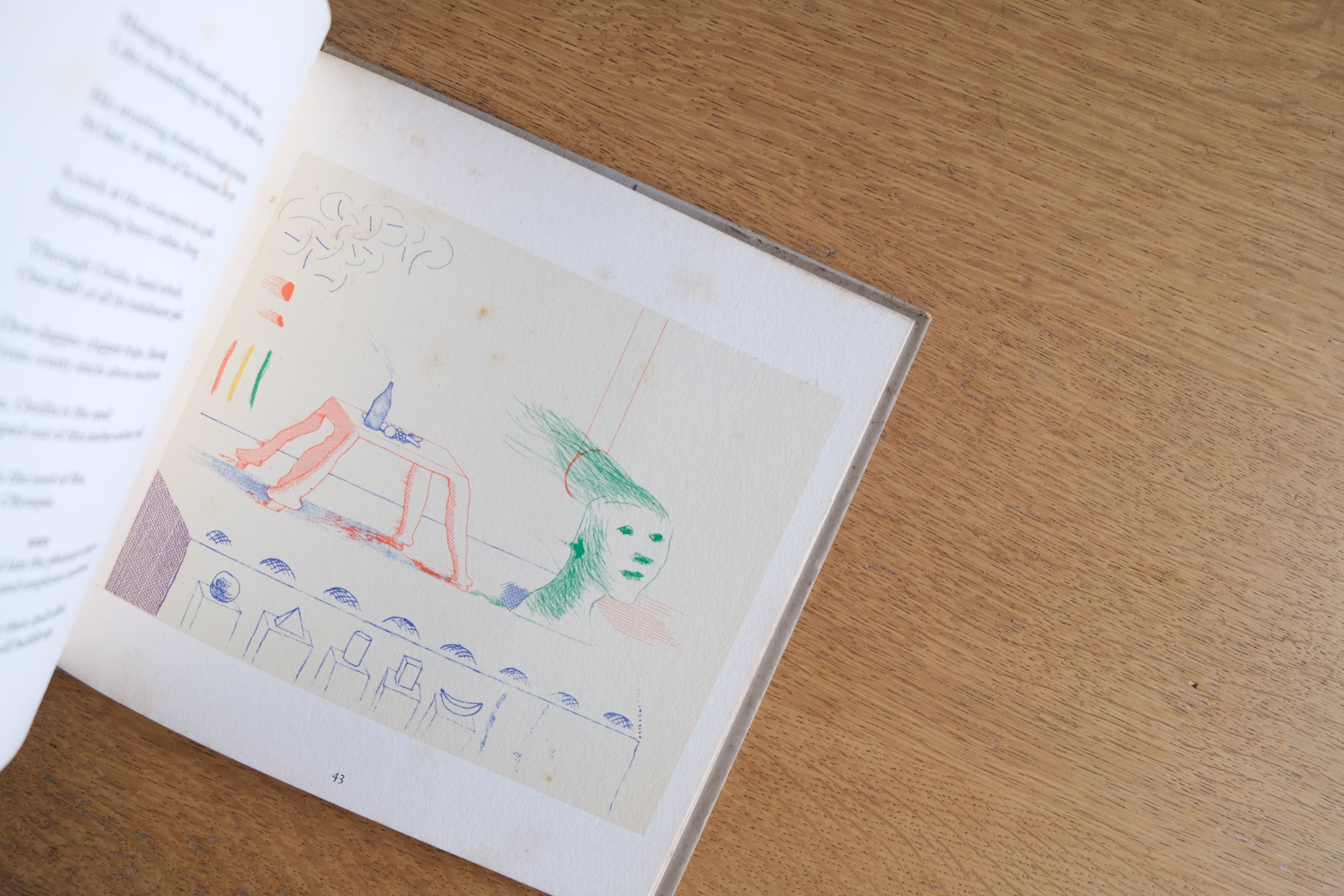 David Hockney 『The Blue Guitar』|デイヴィッド・ホックニー × ウォーレス・スティーヴンズ × パブロ・ピカソ 詩画集 ハードカバー 1977年 英文