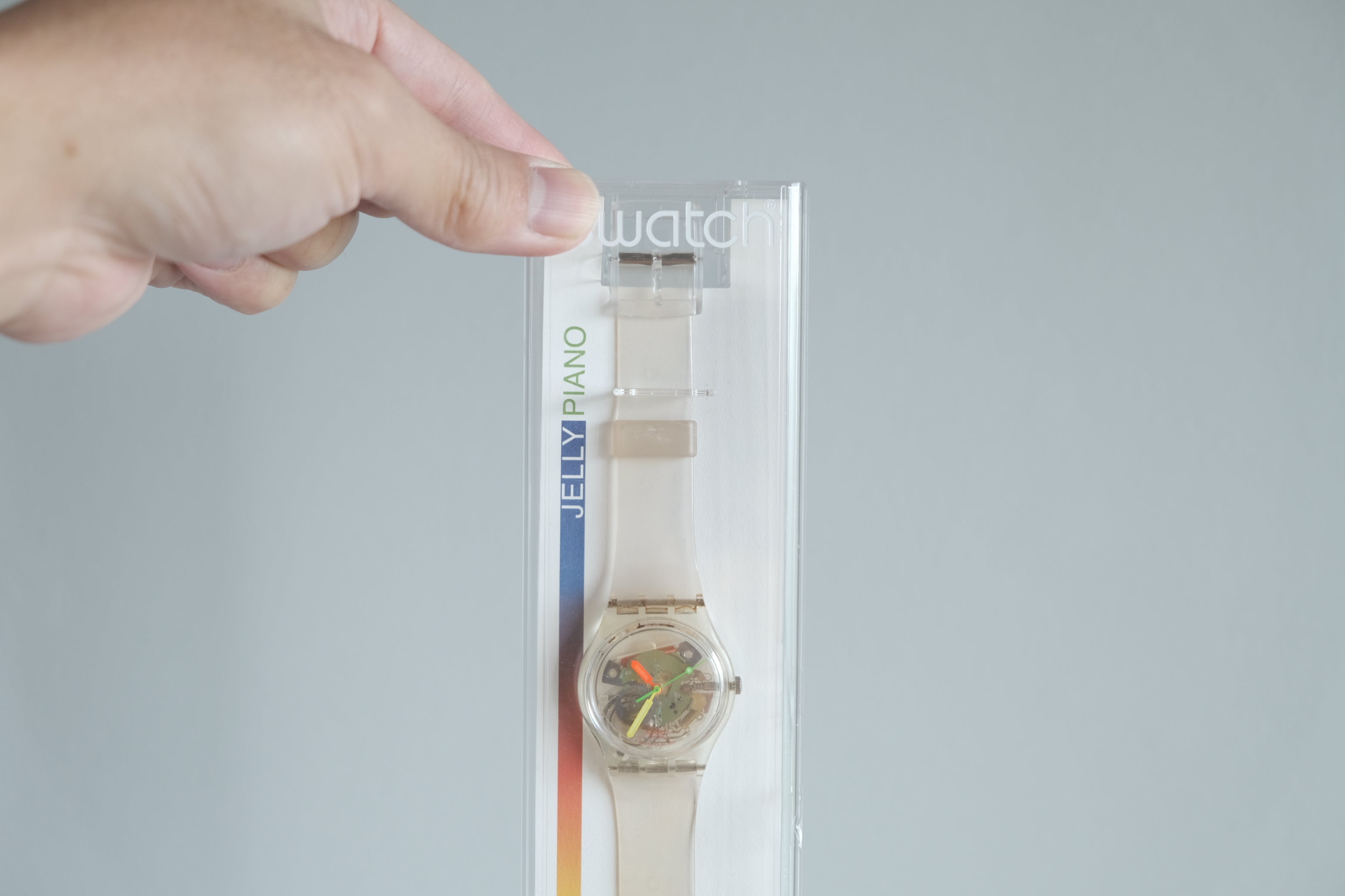 Swatch JELLY PIANO GZ159|レンゾ・ピアノ 1999|スケルトン クリア クォーツ 34mm