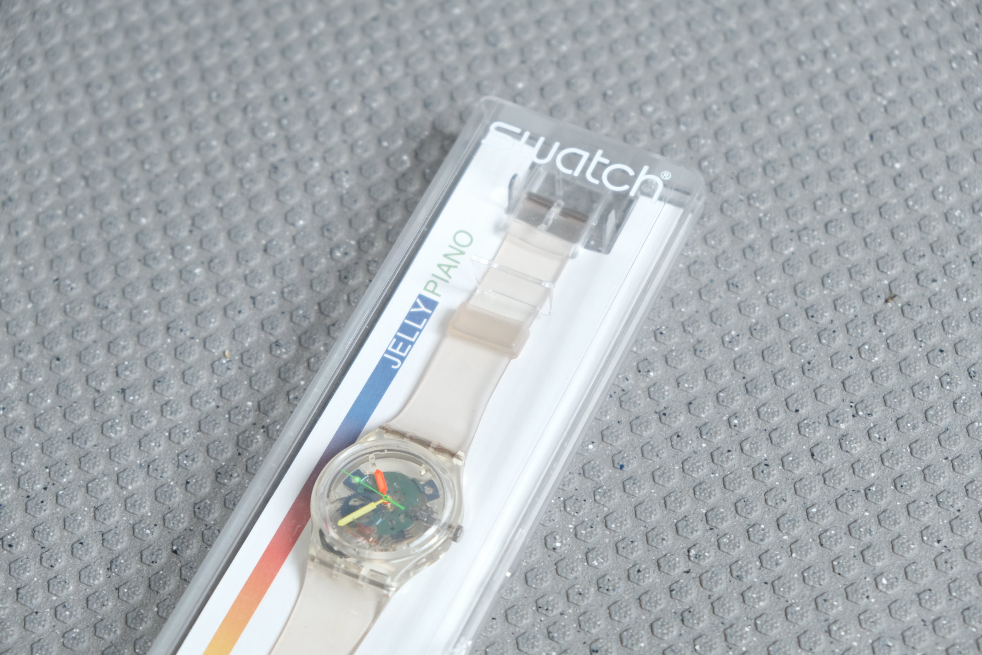 Swatch JELLY PIANO GZ159|レンゾ・ピアノ 1999|スケルトン クリア クォーツ 34mm