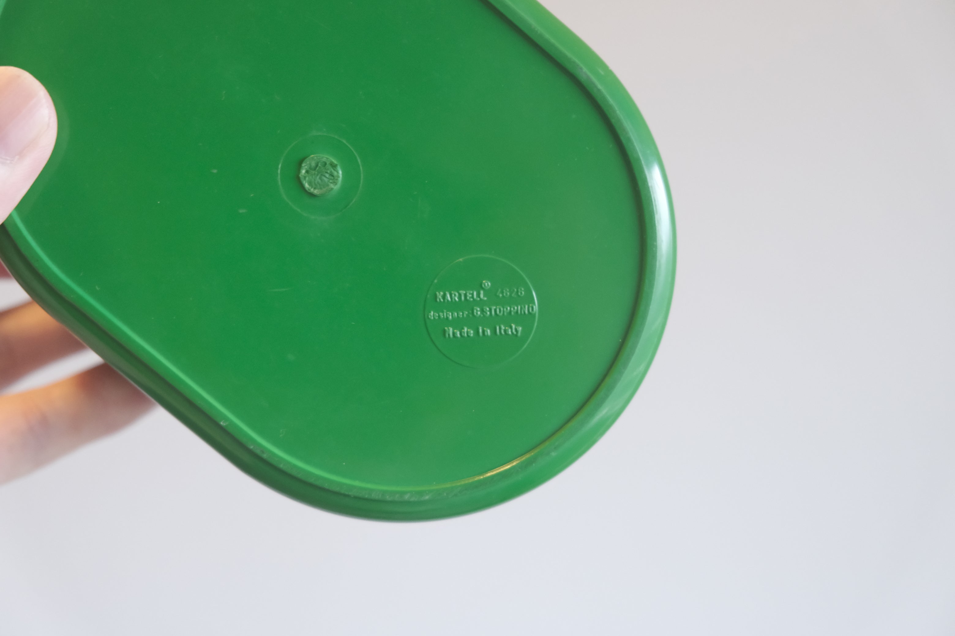 【未使用デッドストック】Kartell 4628 スタッキングコンテナ 緑|Giotto Stoppinoデザイン|イタリア製ヴィンテージボックス