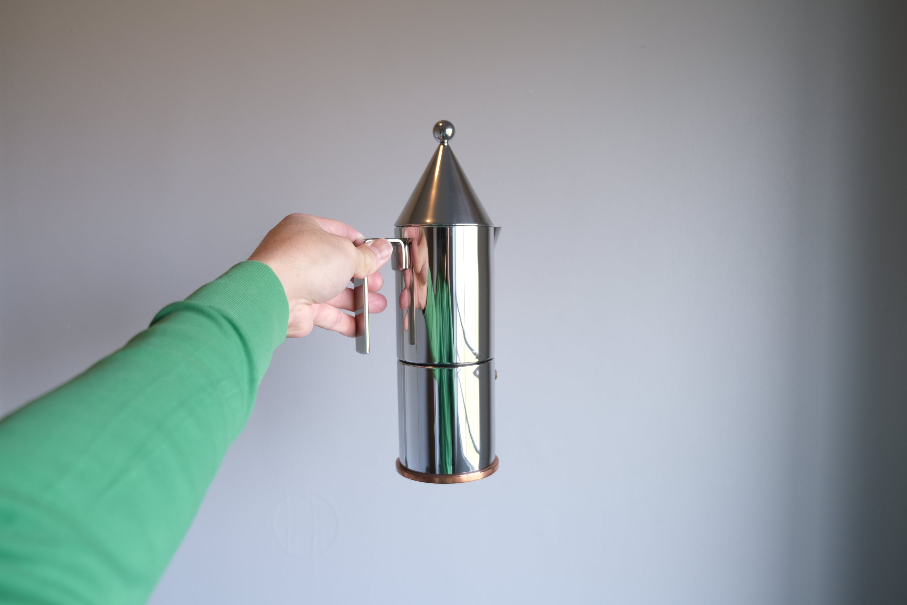 【箱無し・未使用品】Alessi アレッシィ Aldo Rossi アルド・ロッシ La Conica ラ・コニカ コーヒーメーカー 6カップ用 90002/6