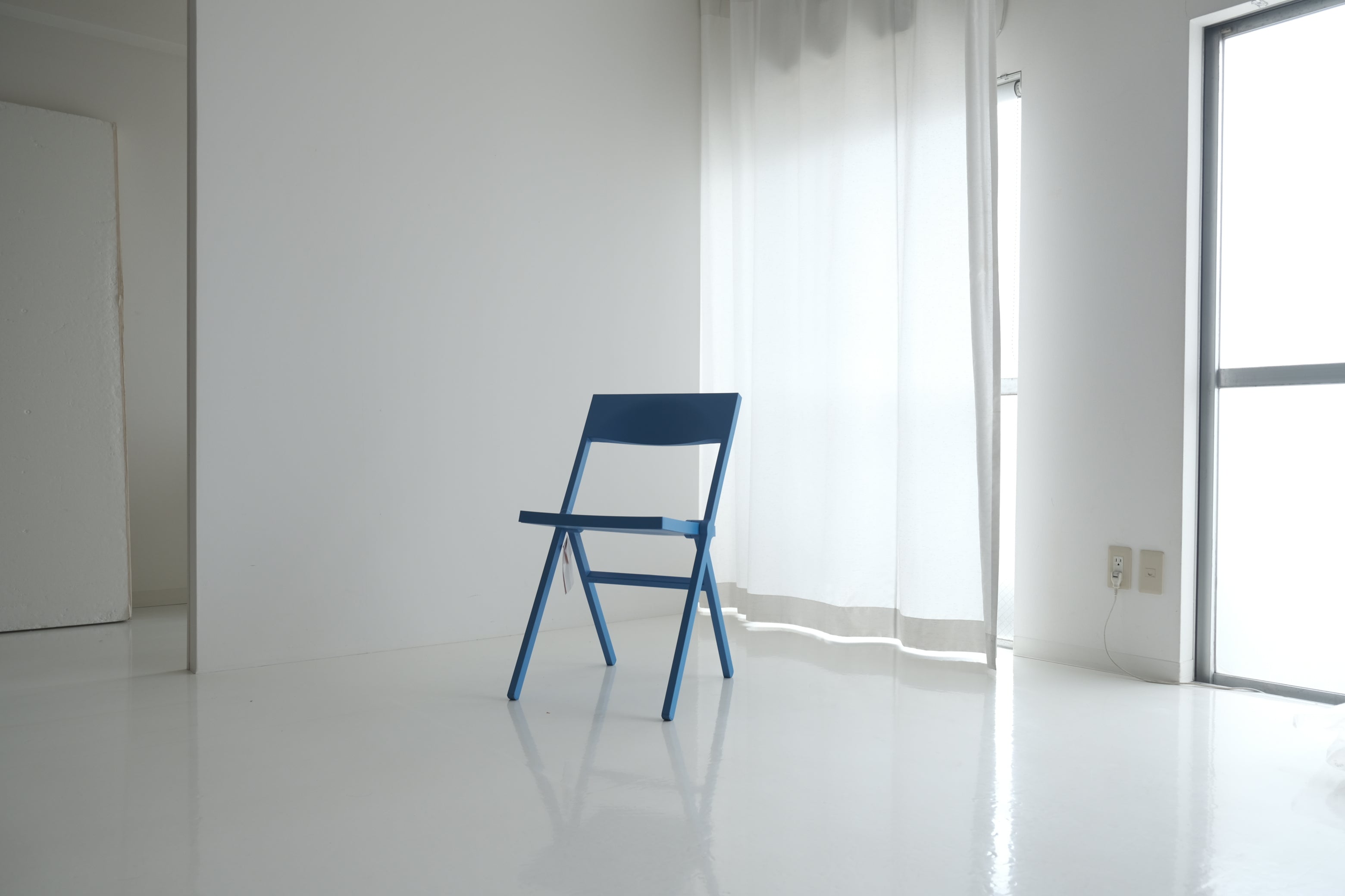 ALESSI “PIANA” FOLDING CHAIR|デヴィッド・チッパーフィールド 折りたたみチェア(ブルー)【デッドストック】