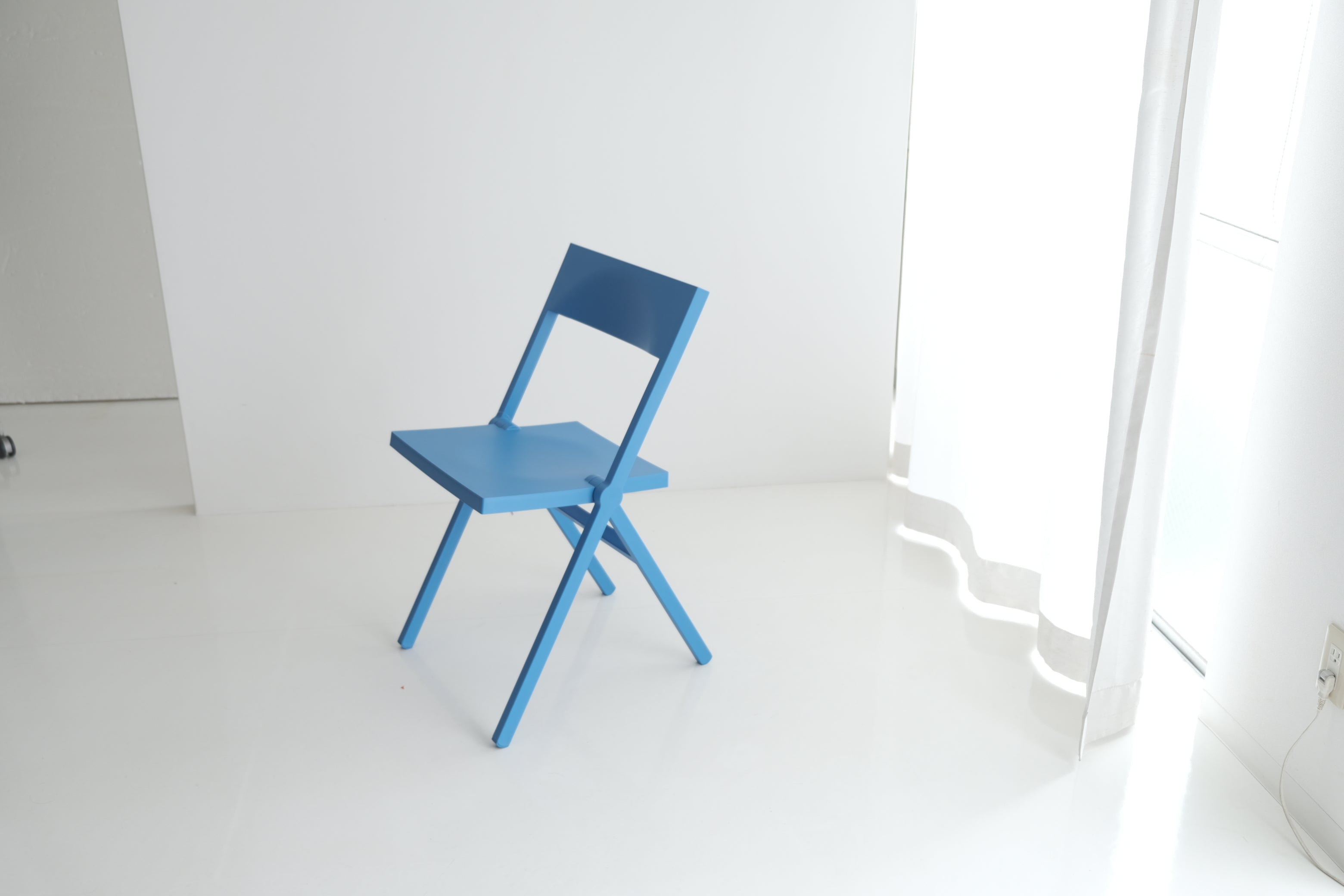 ALESSI “PIANA” FOLDING CHAIR|デヴィッド・チッパーフィールド 折りたたみチェア(ブルー)【デッドストック】