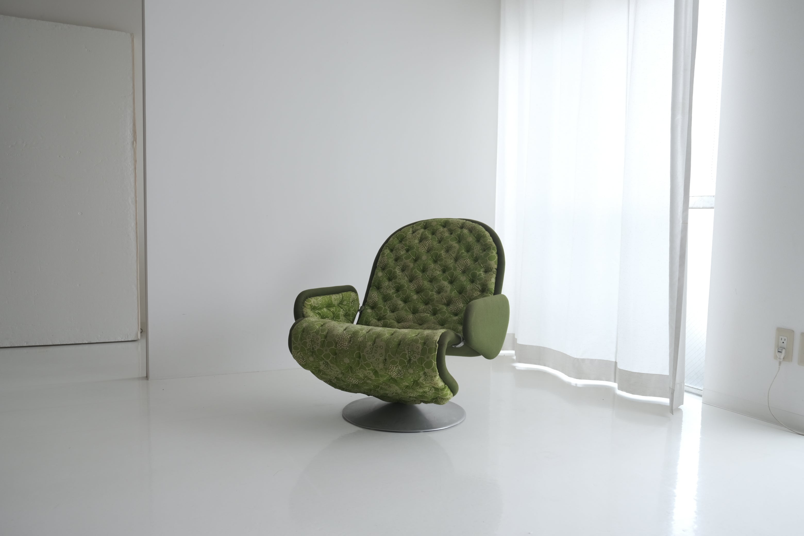 System 1-2-3 Lounge Chair〈ヴィンテージ・訳あり〉|ヴァーナー・パントン ラウンジチェア(Fritz Hansen / グリーン・ヴィンテージ)