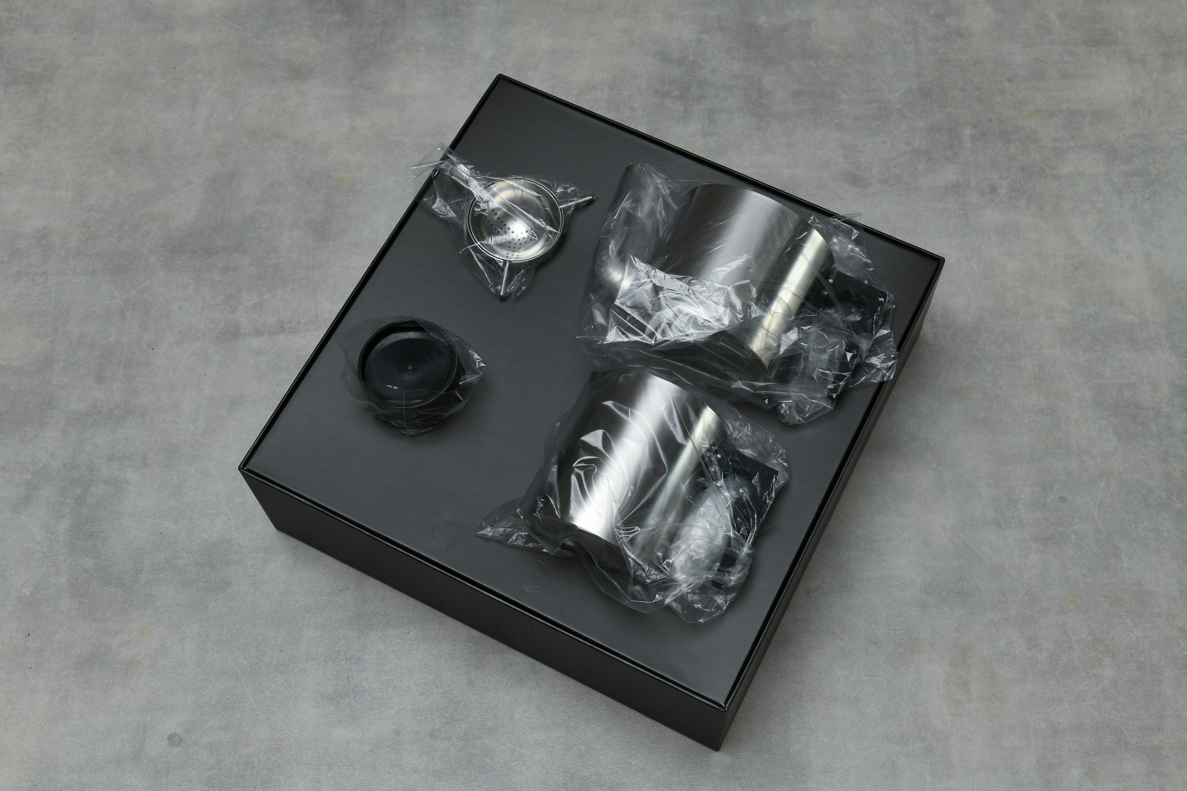 【未使用・箱付き】ARNE JACOBSEN 100周年記念|STELTON シリンダライン 限定デザインセット【国内限定100セット】