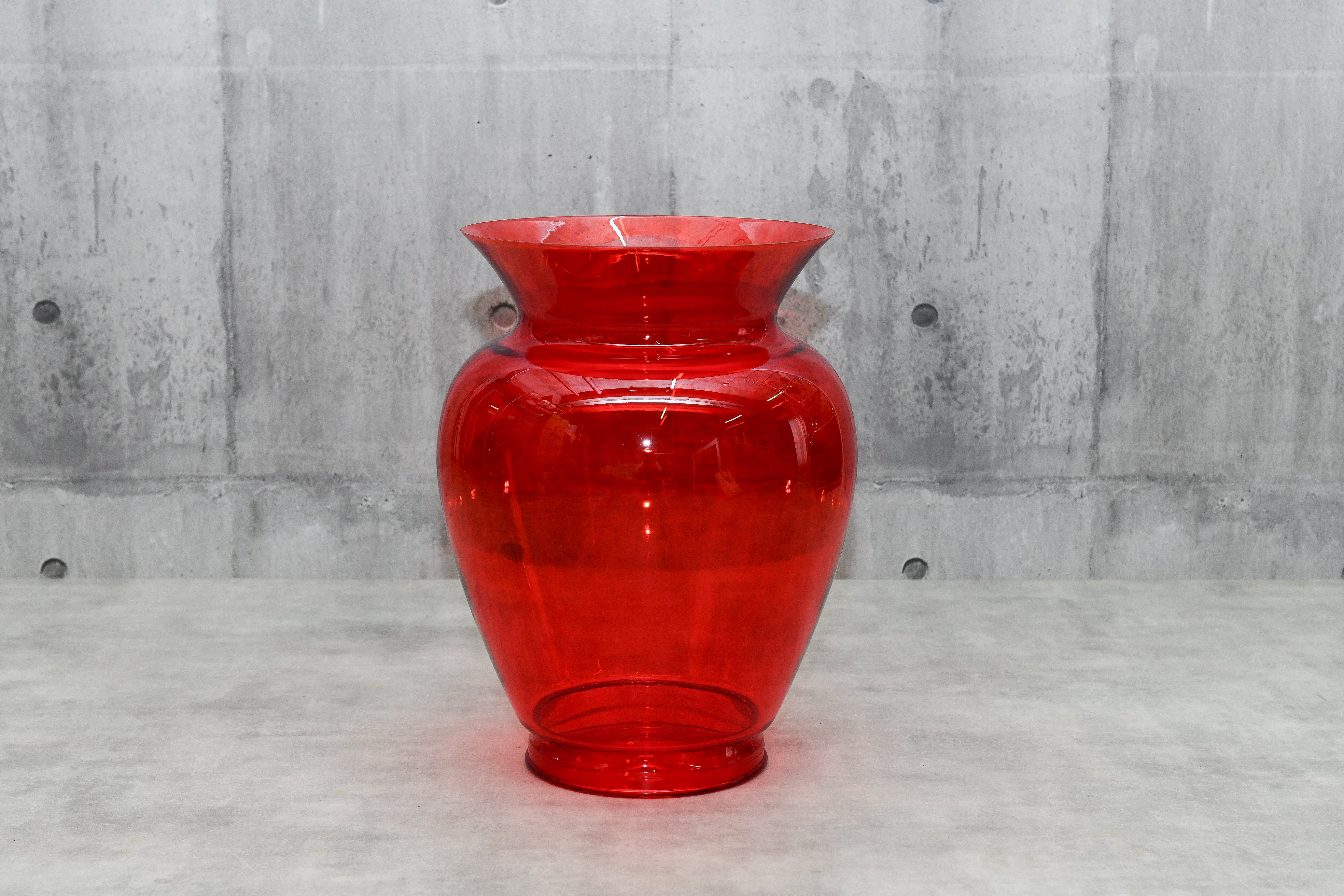 【デッドストック|Kartell】La Boheme ラボエム フラワーベース クリアレッド|フィリップ・スタルク