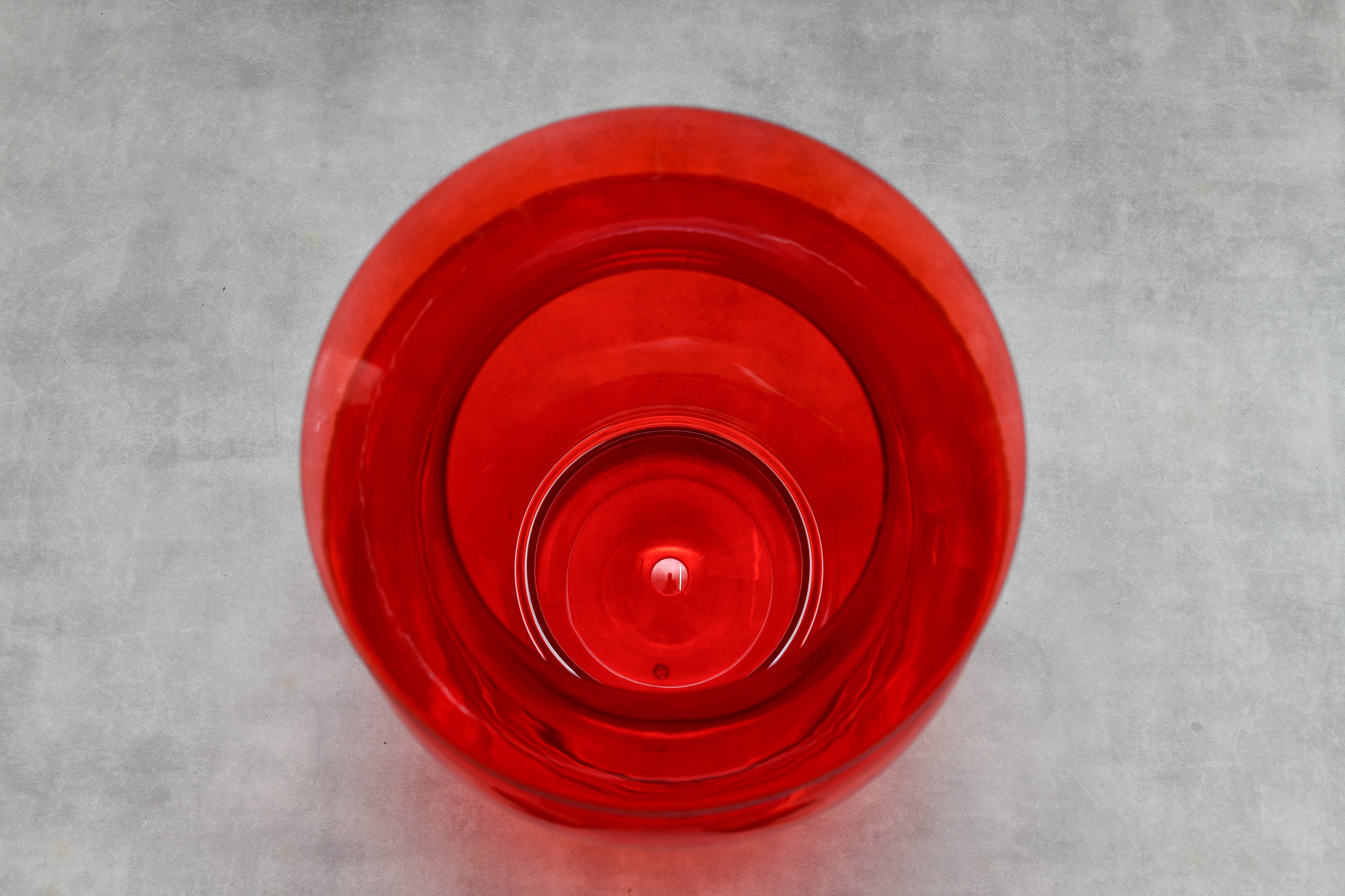 【デッドストック|Kartell】La Boheme ラボエム フラワーベース クリアレッド|フィリップ・スタルク