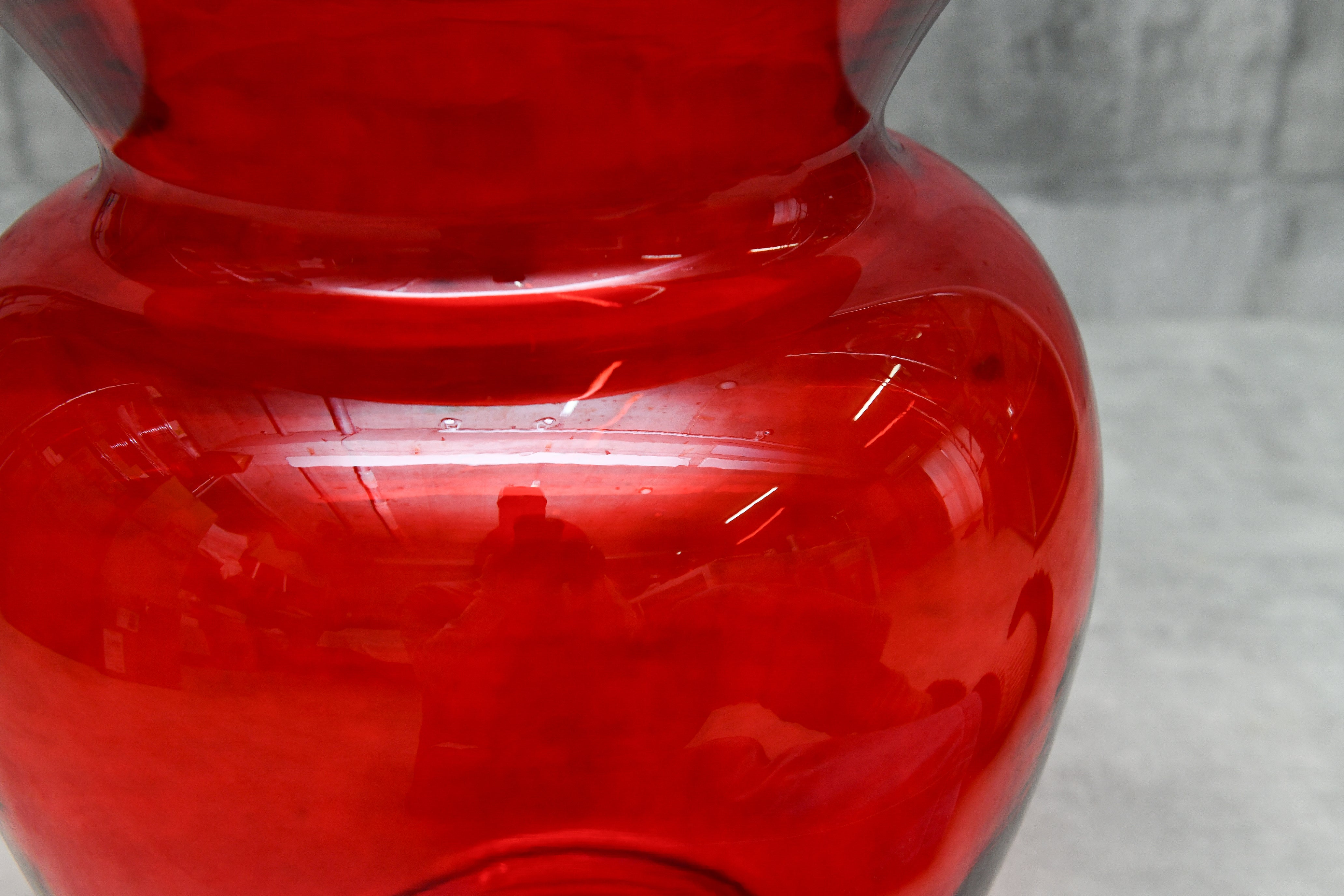 【デッドストック|Kartell】La Boheme ラボエム フラワーベース クリアレッド|フィリップ・スタルク