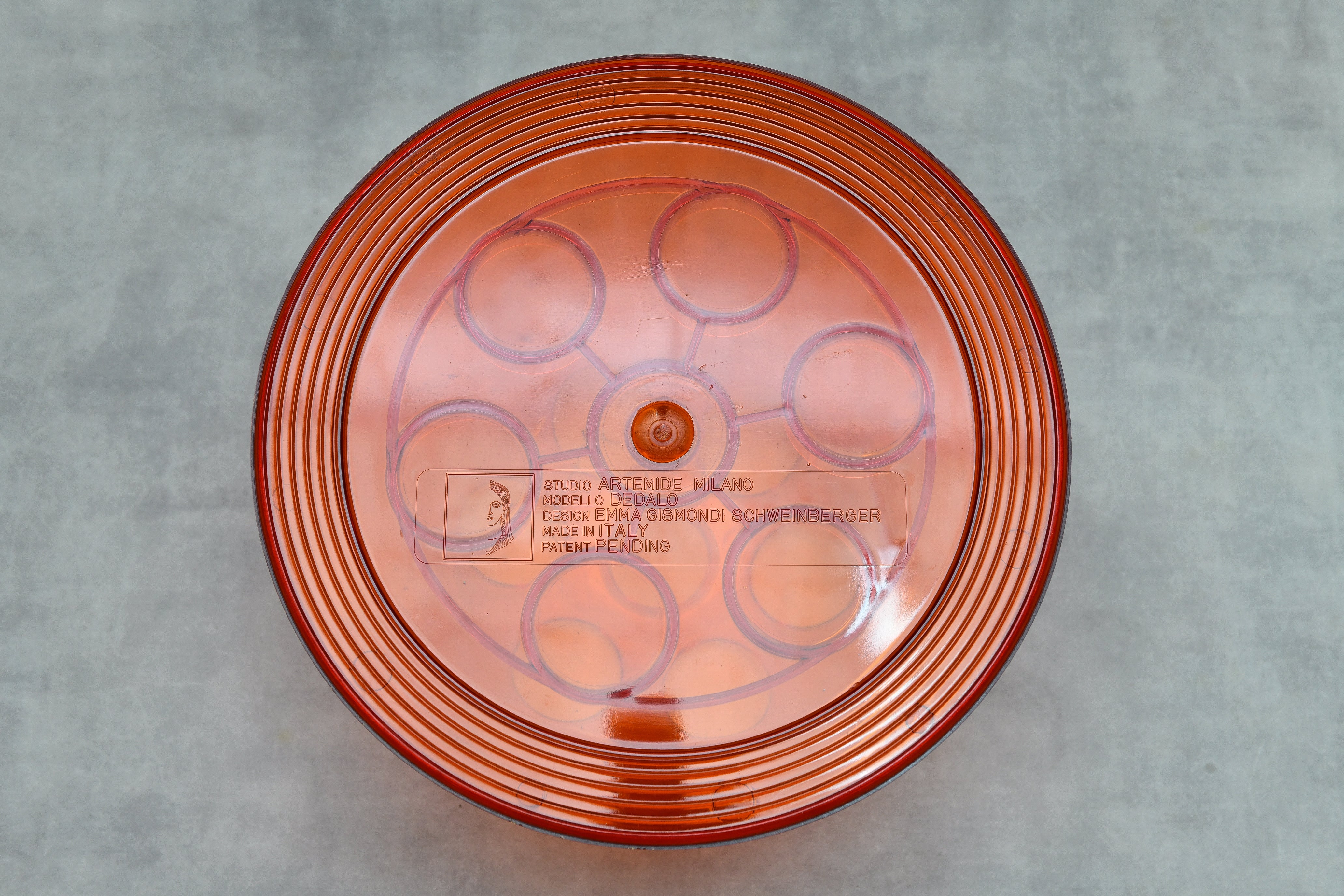 【未使用品】Artemide アルテミデ DEDALO デダロ 傘立て アンブレラスタンド オレンジ スペースエイジ