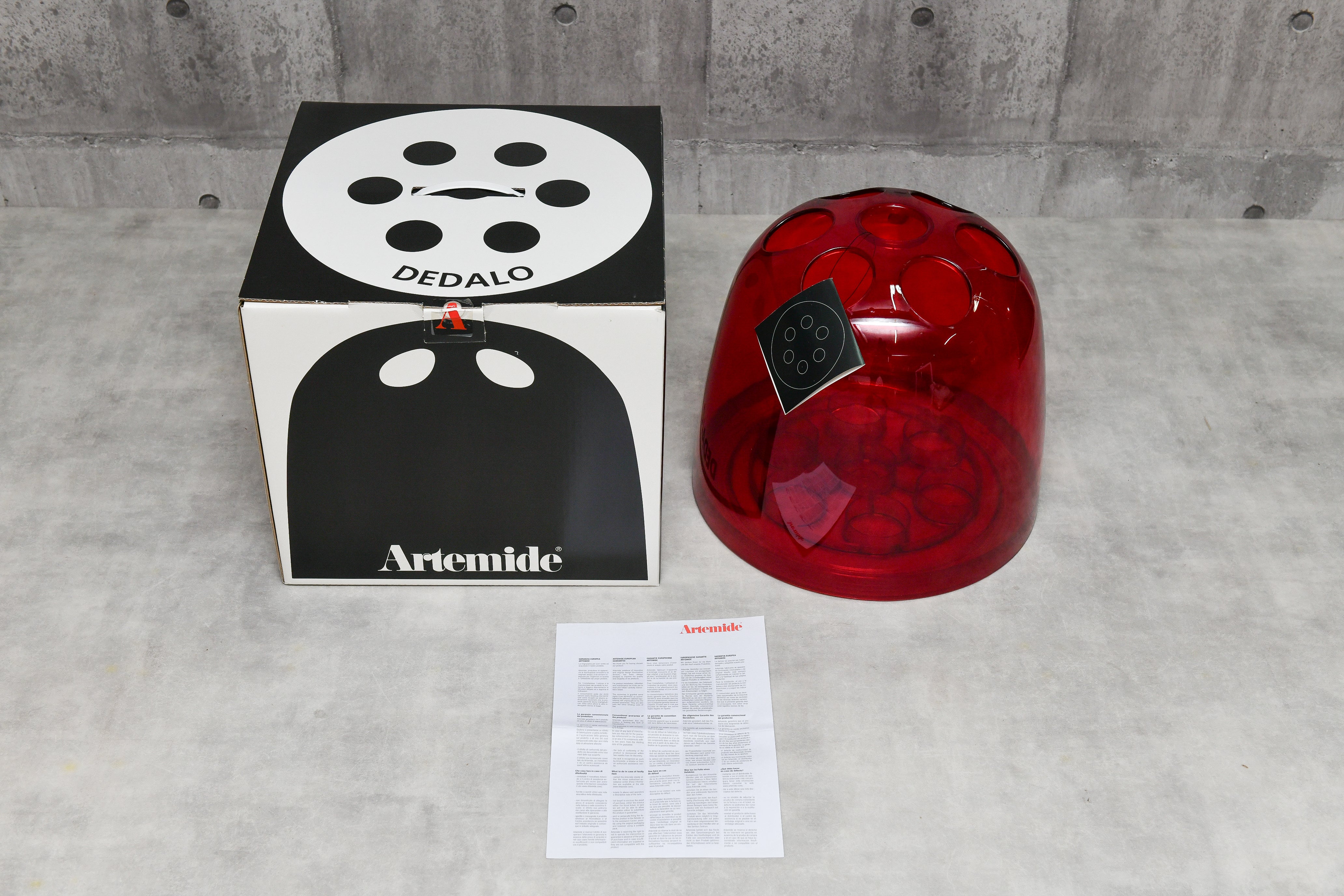 【未使用品】Artemide アルテミデ DEDALO デダロ 傘立て アンブレラスタンド レッド スペースエイジ